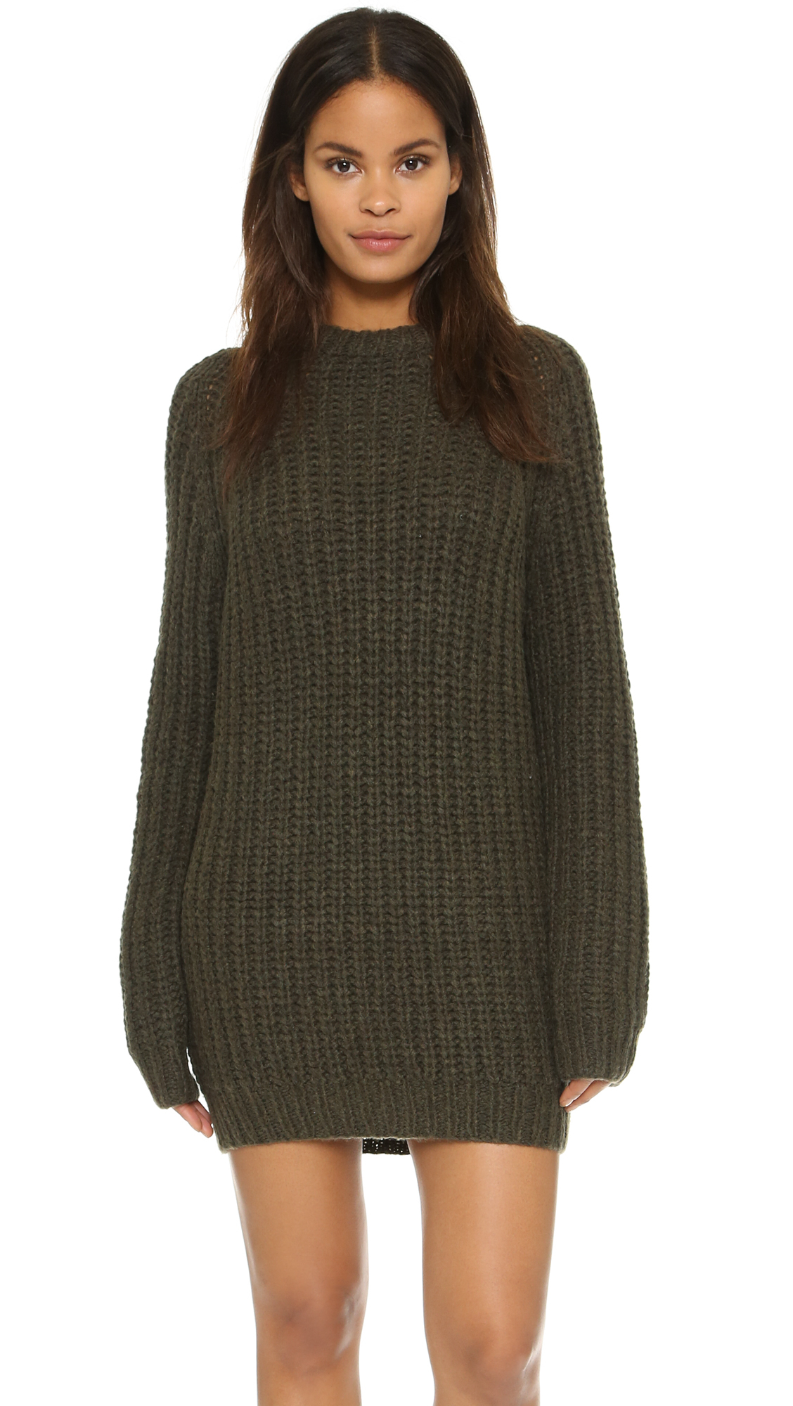 Lyst - Nlst Fisherman Sweater Dress - Olive Drab in Green