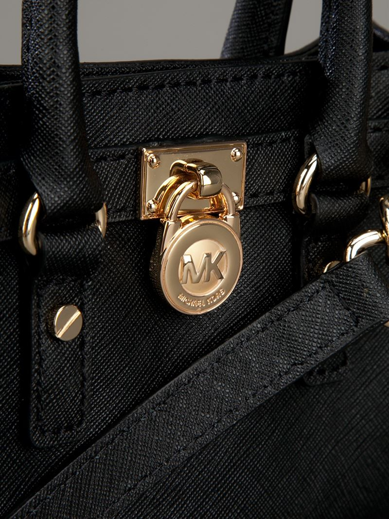 Lyst - Michael Michael Kors Mini &#39;hamilton&#39; Cross Body Bag in Black