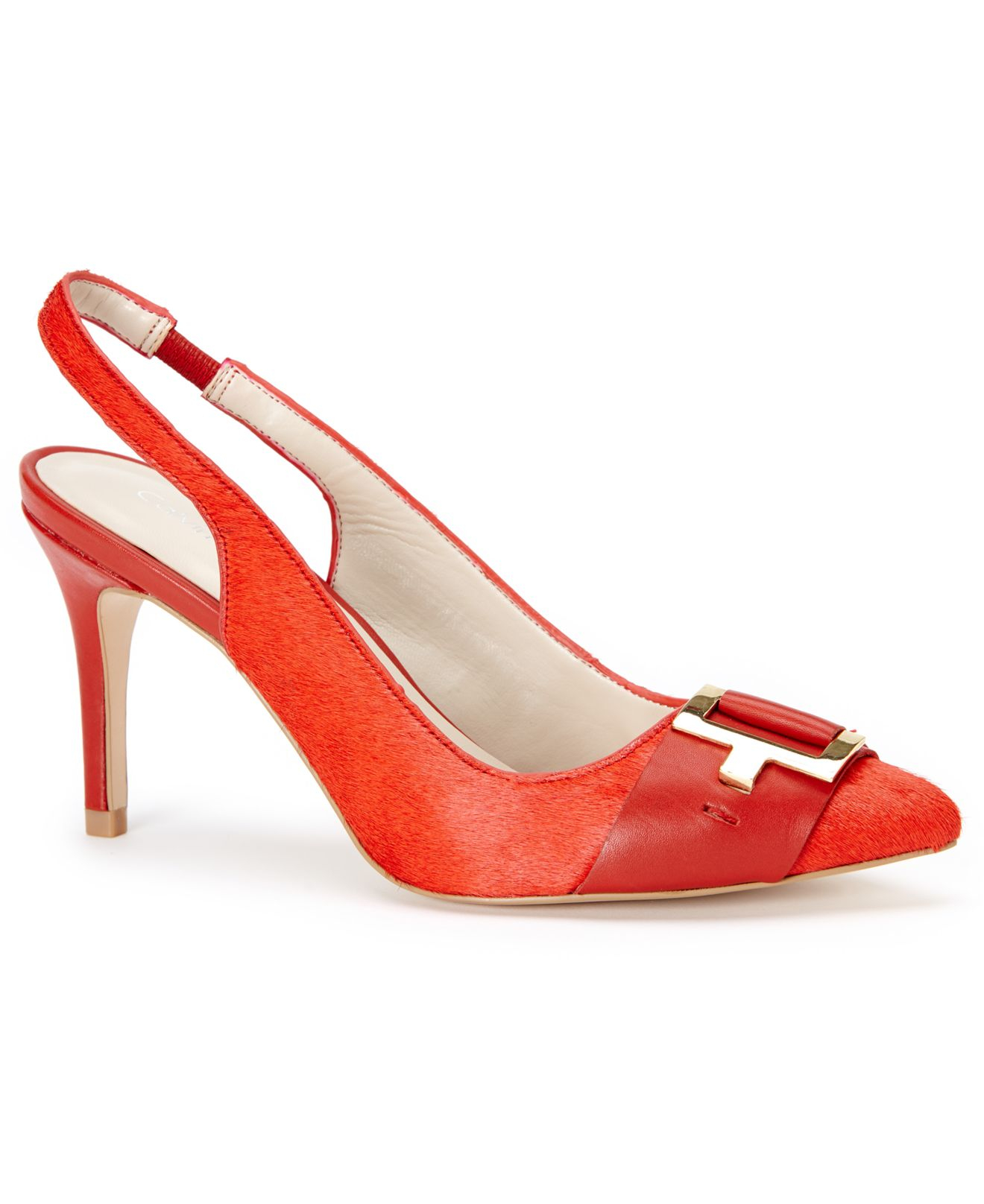 Lyst Calvin Klein Women�S Galo Slingback Pumps in Red