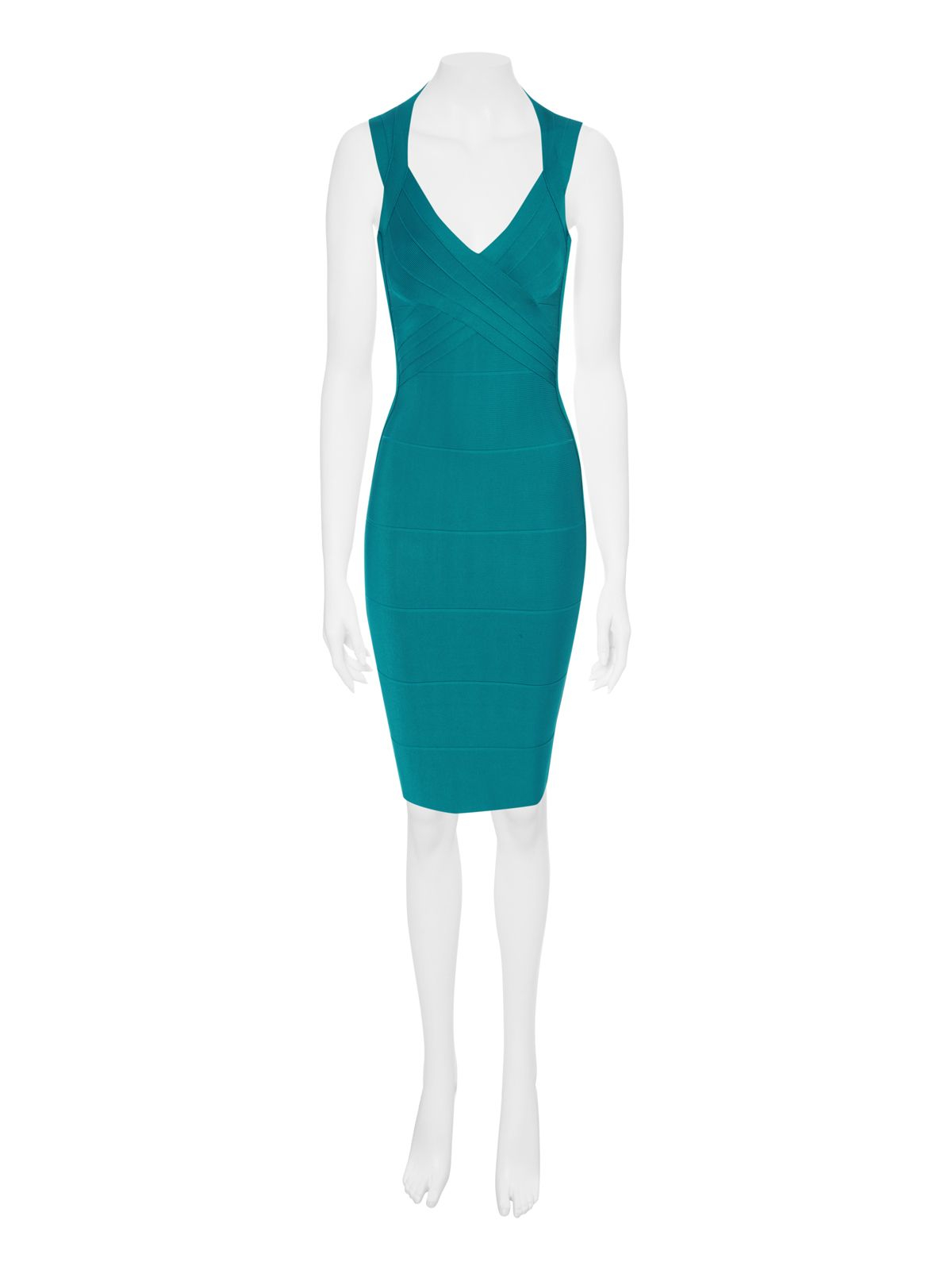 Jane norman Green Strappy Wrap Front Dress in Green | Lyst