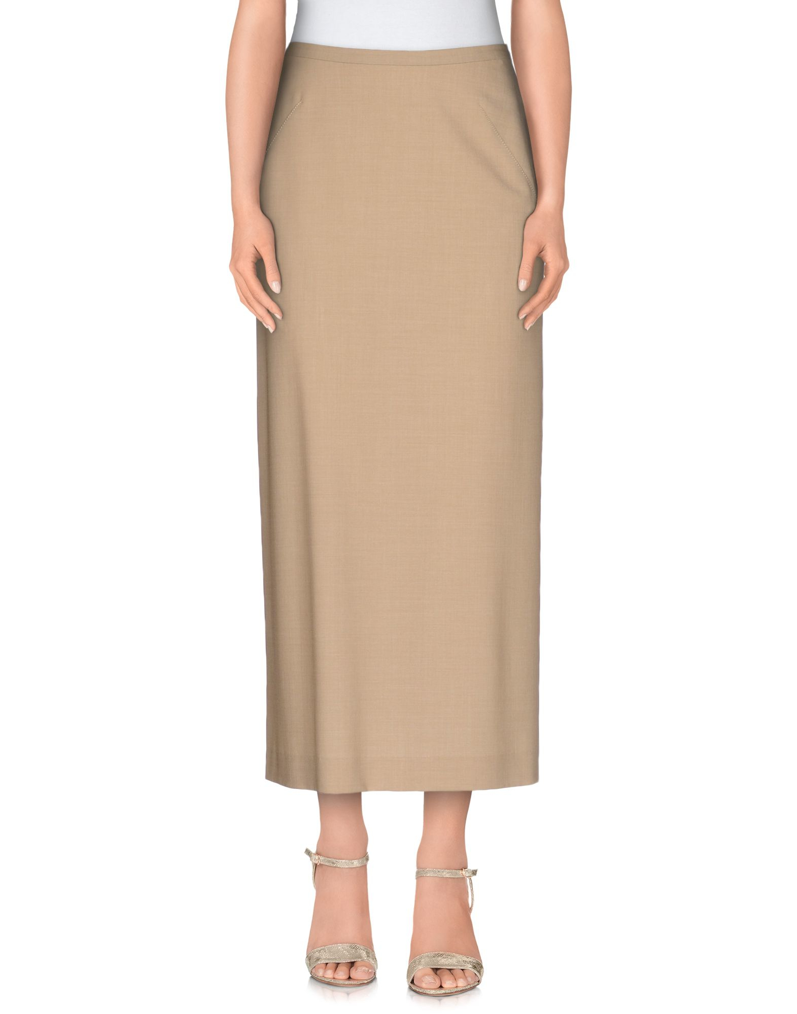 Piazza sempione Long Skirt in Beige | Lyst