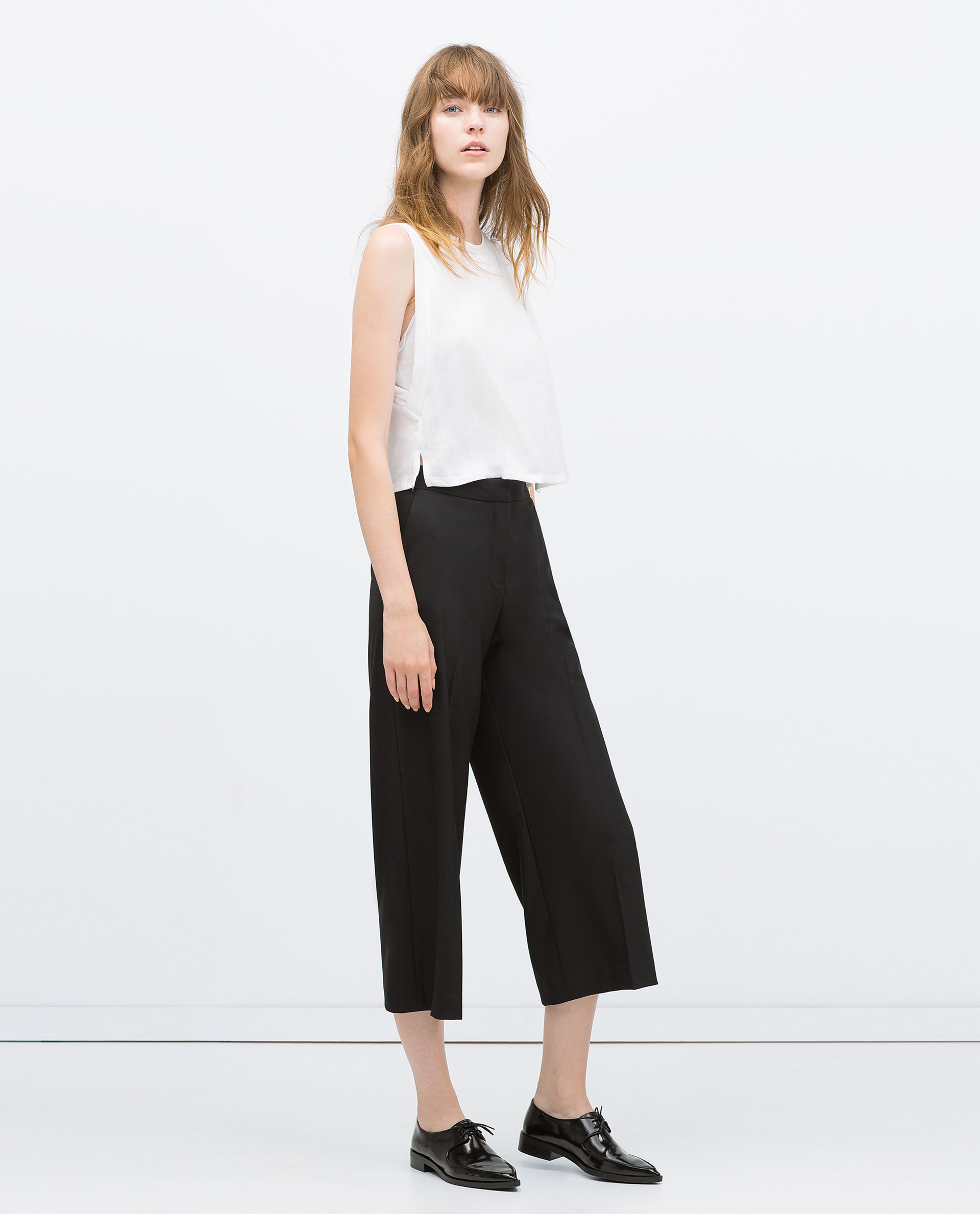 Black culottes, Culottes, Zara black