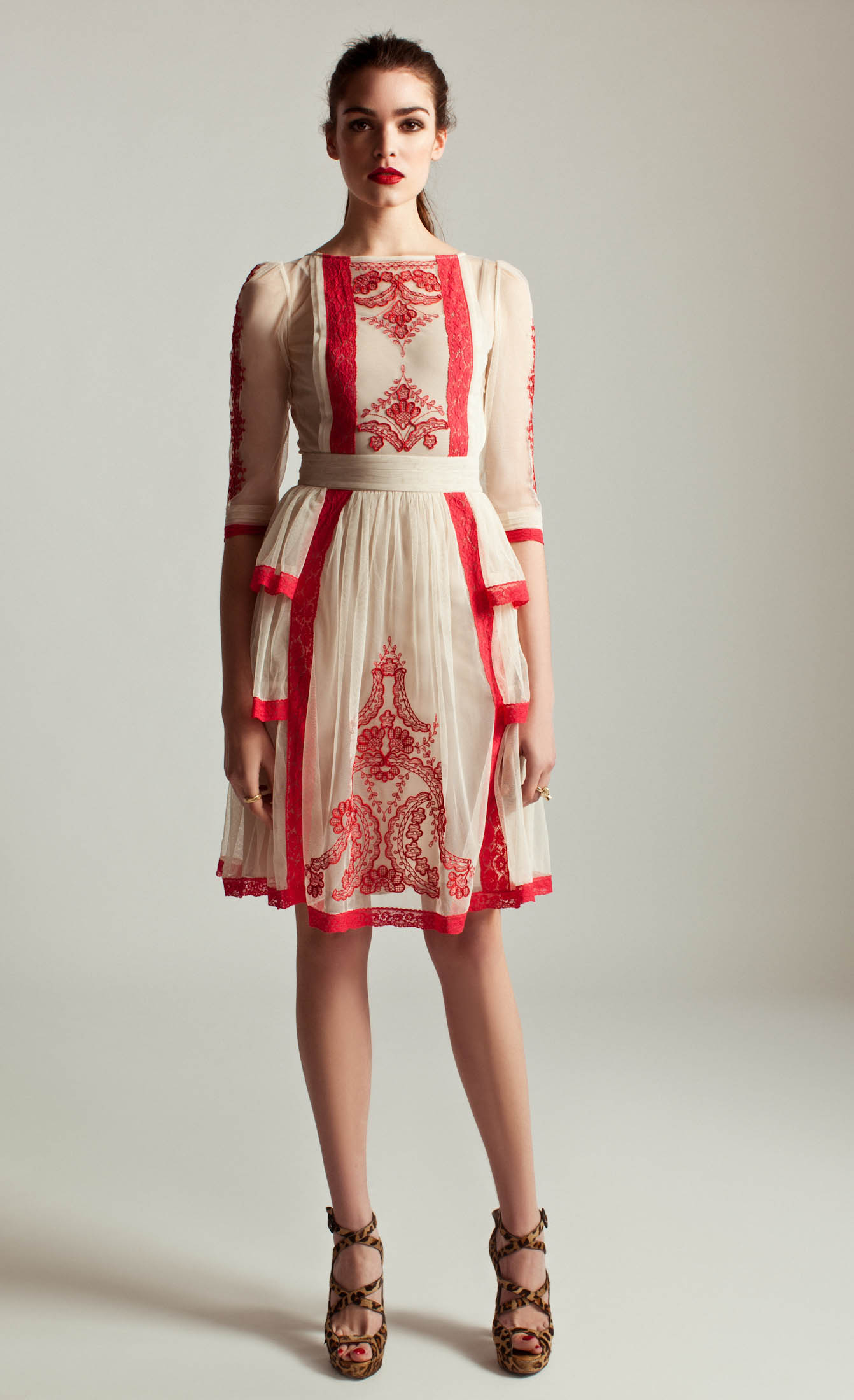 Lyst - Temperley London Botanical Dress in Red