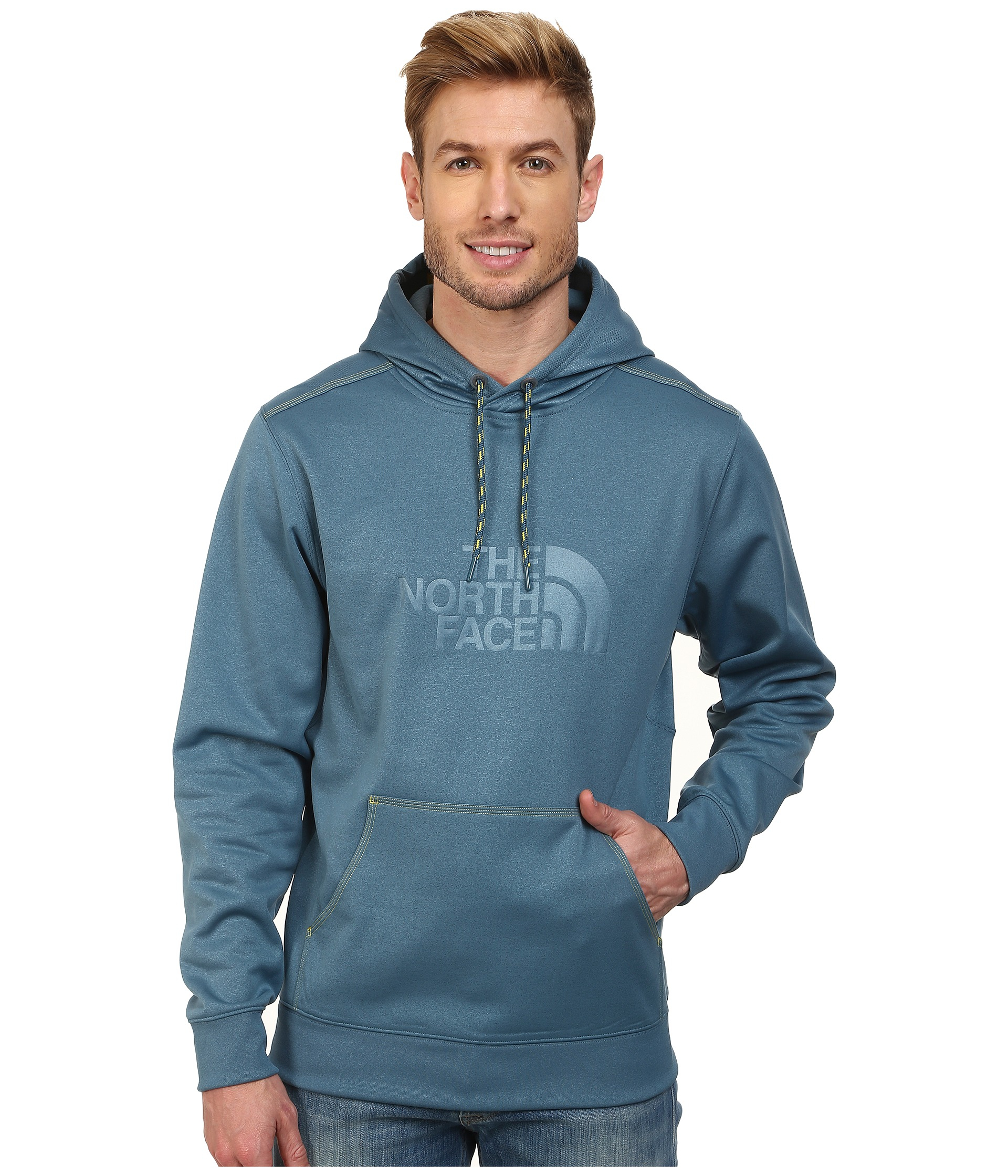 The north face Quantum Pullover Hoodie in Blue (Diesel Blue) | Lyst