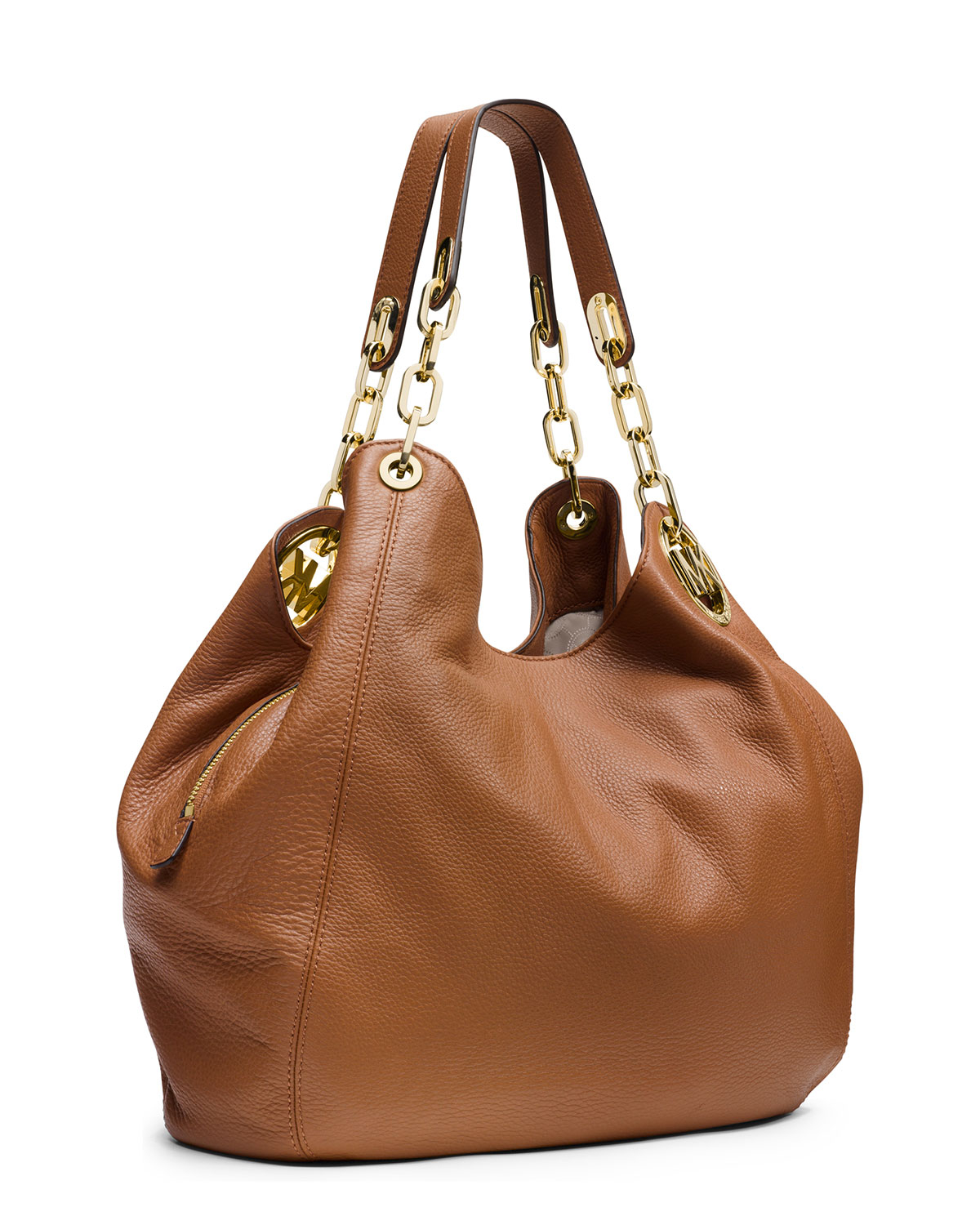 MICHAEL Michael Kors Fulton Large Shoulder Tote Bag in Brown - Lyst