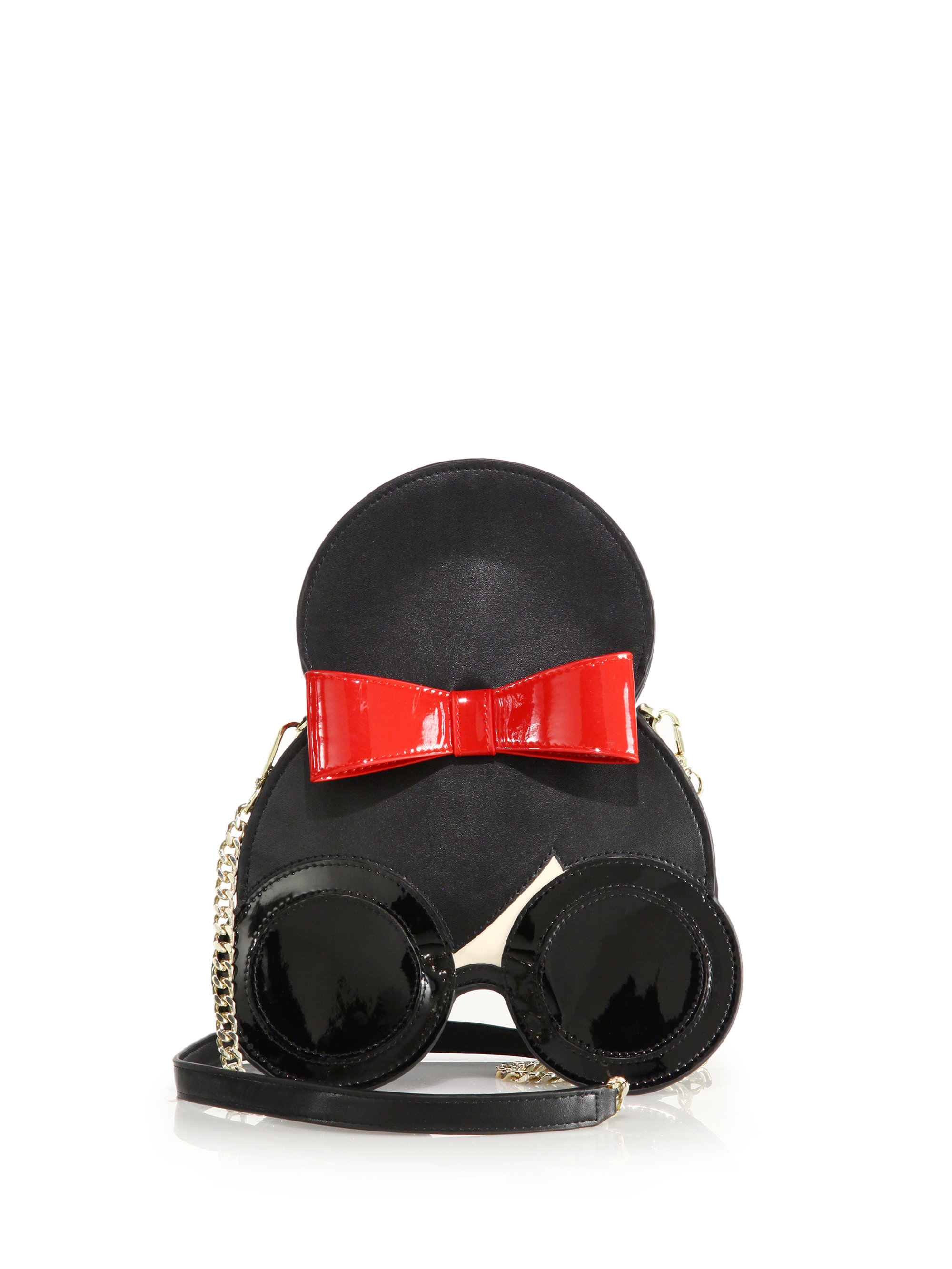 Lyst Alice Olivia Stace Face Faux Leather Shoulder Bag In Black Gallery