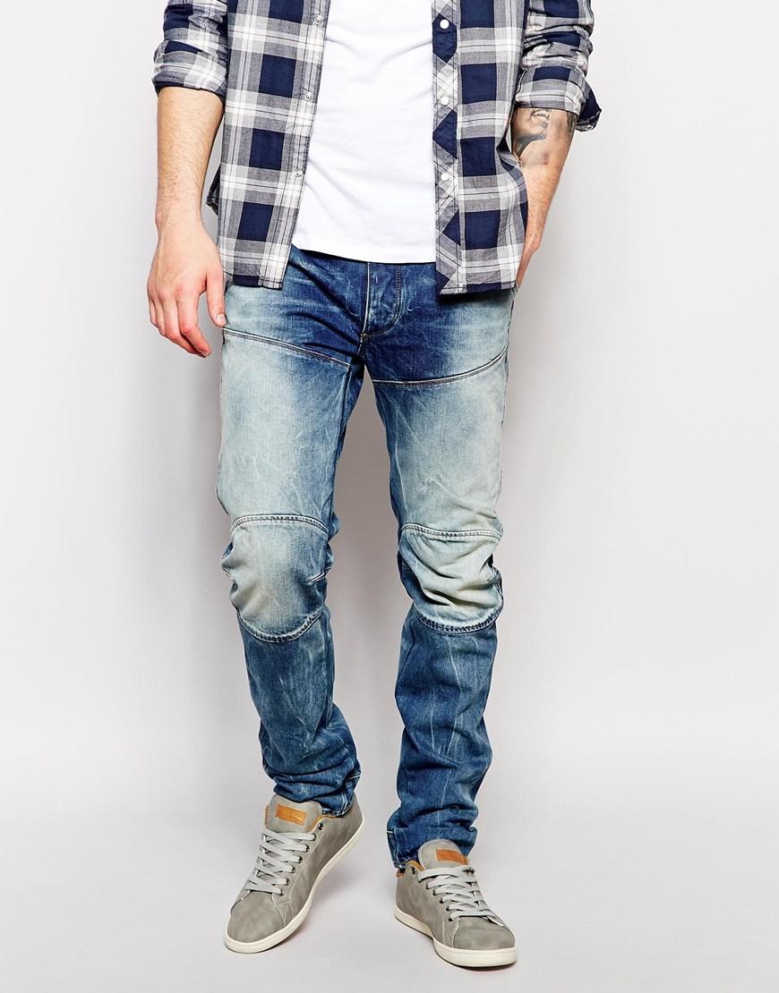 Lyst - G-Star Raw G Star Jeans Elwood 5620 3d Low Tapered Medium Aged ...