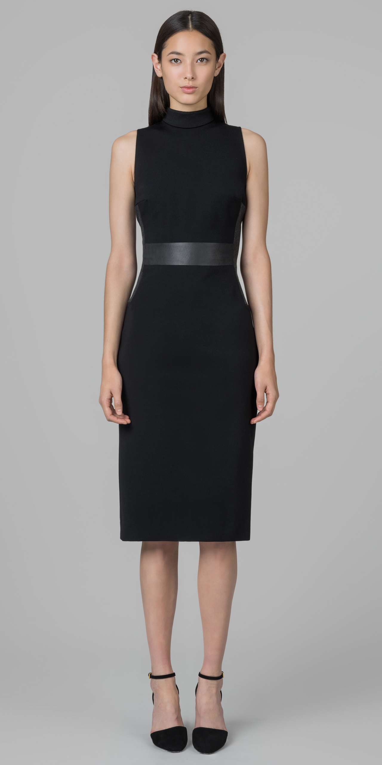 Kimora lee simmons High Neck Ponte Dress in Black Lyst