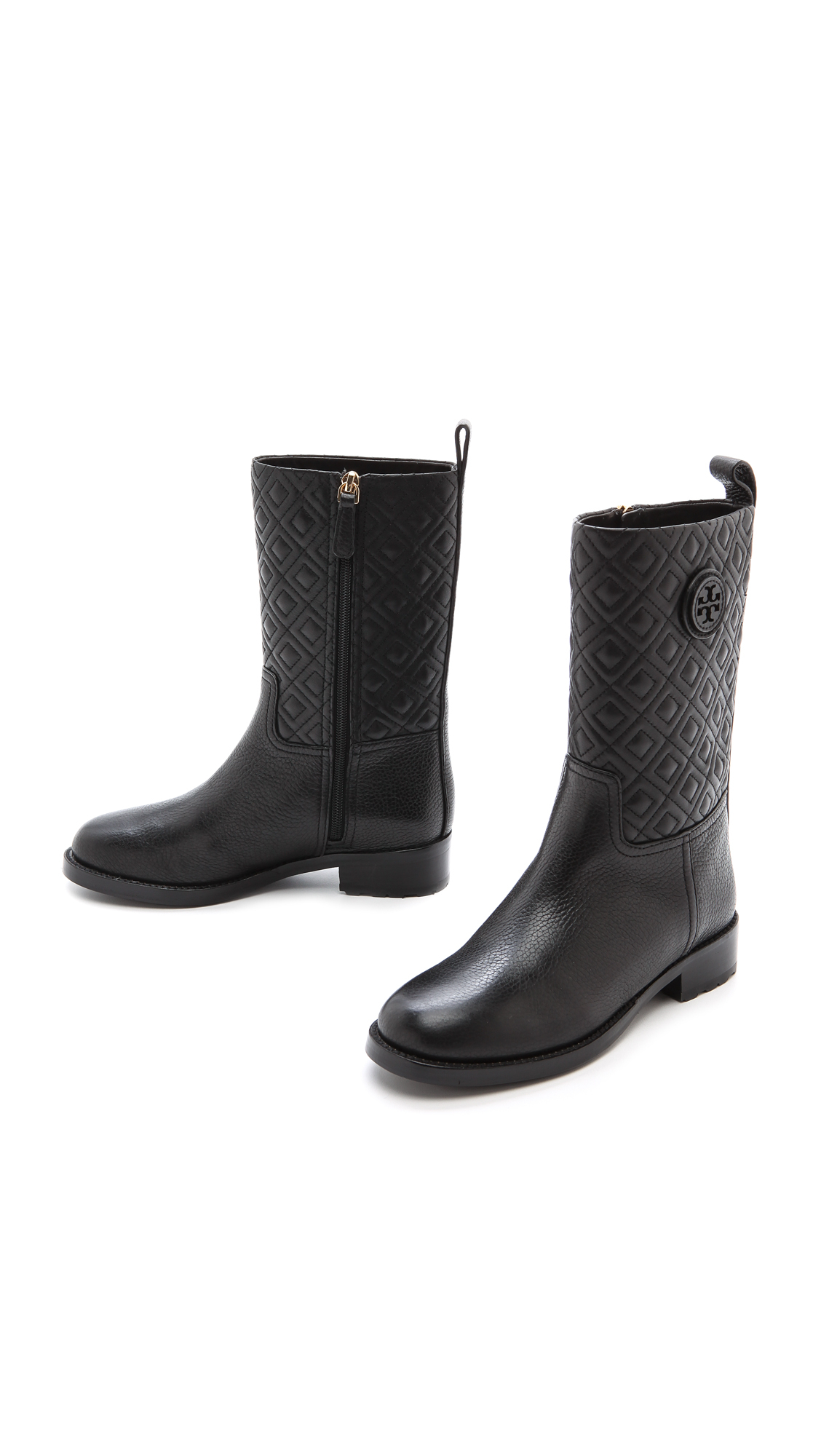 tory burch marion quilted boots
