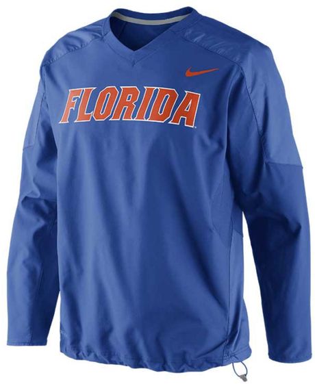 Nike Men'S Florida Gators Dri-Fit Pullover Wind Jacket in Blue for Men ...