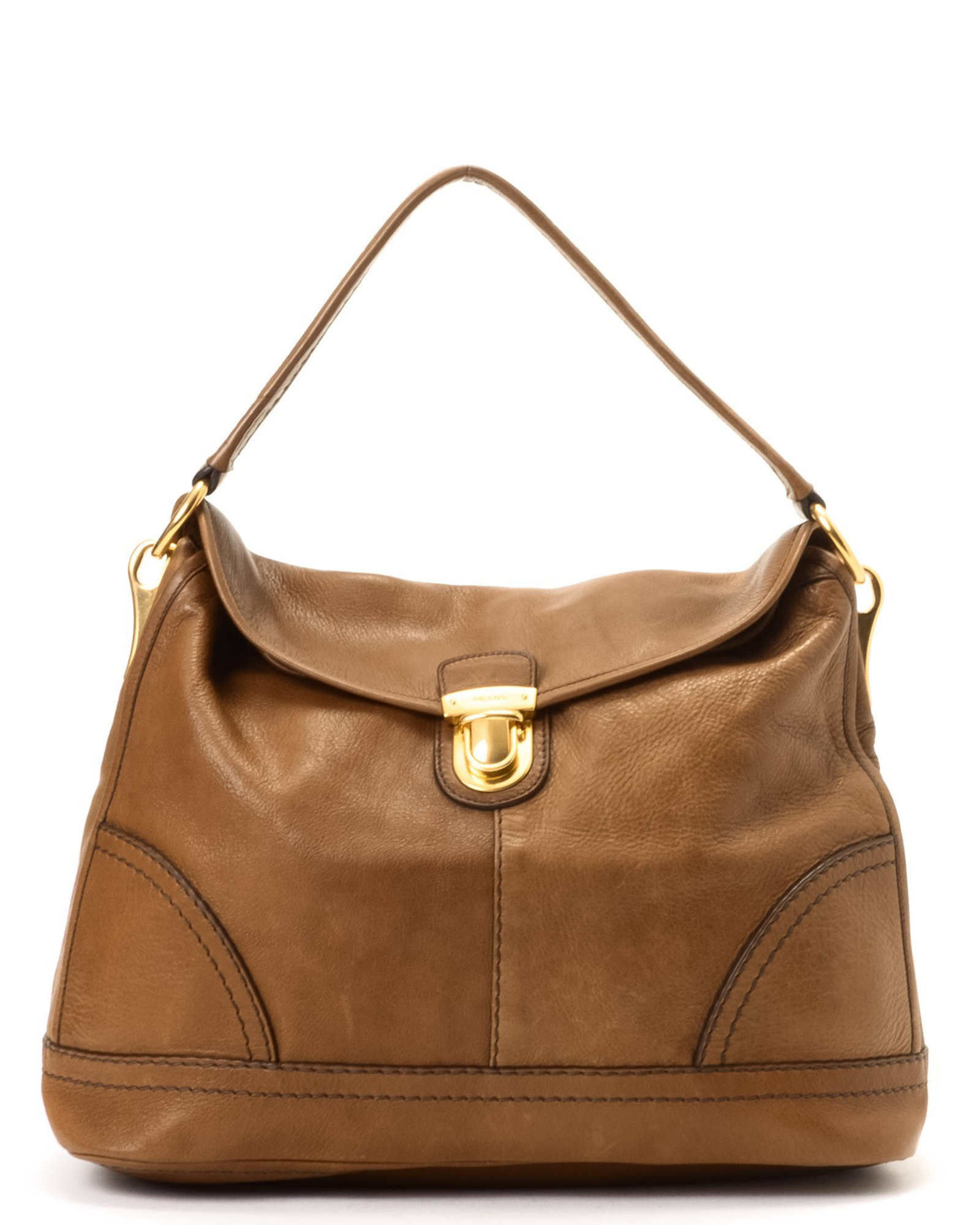 prada bag com - Prada Brown Shoulder Bag - Vintage in Brown | Lyst