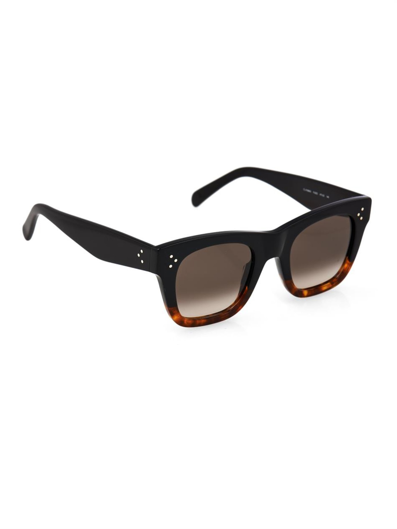 Céline Square-framed Acetate Sunglasses in Black - Lyst