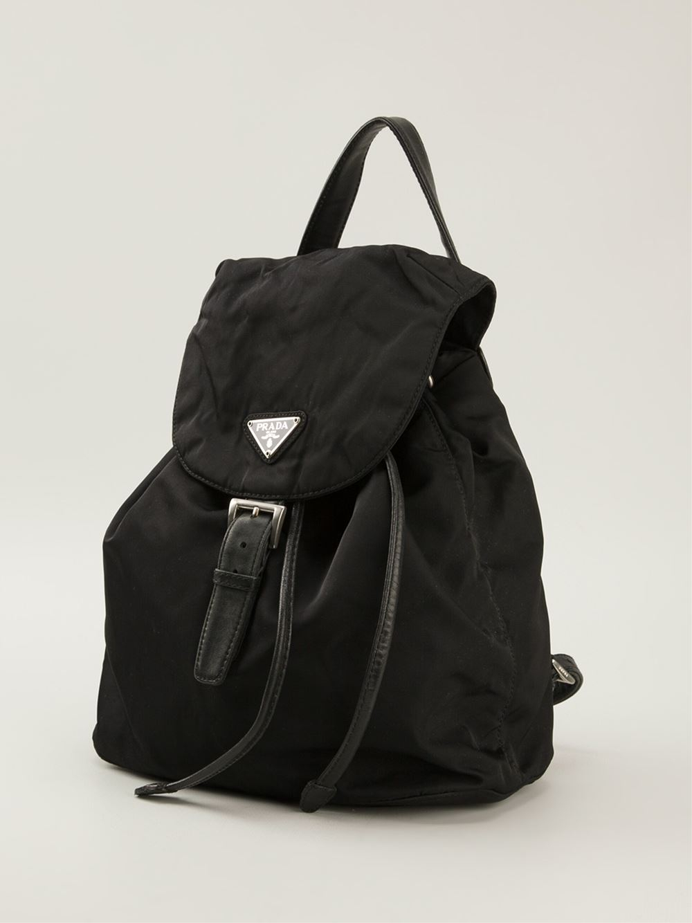 Lyst - Prada Small Back Pack in Black
