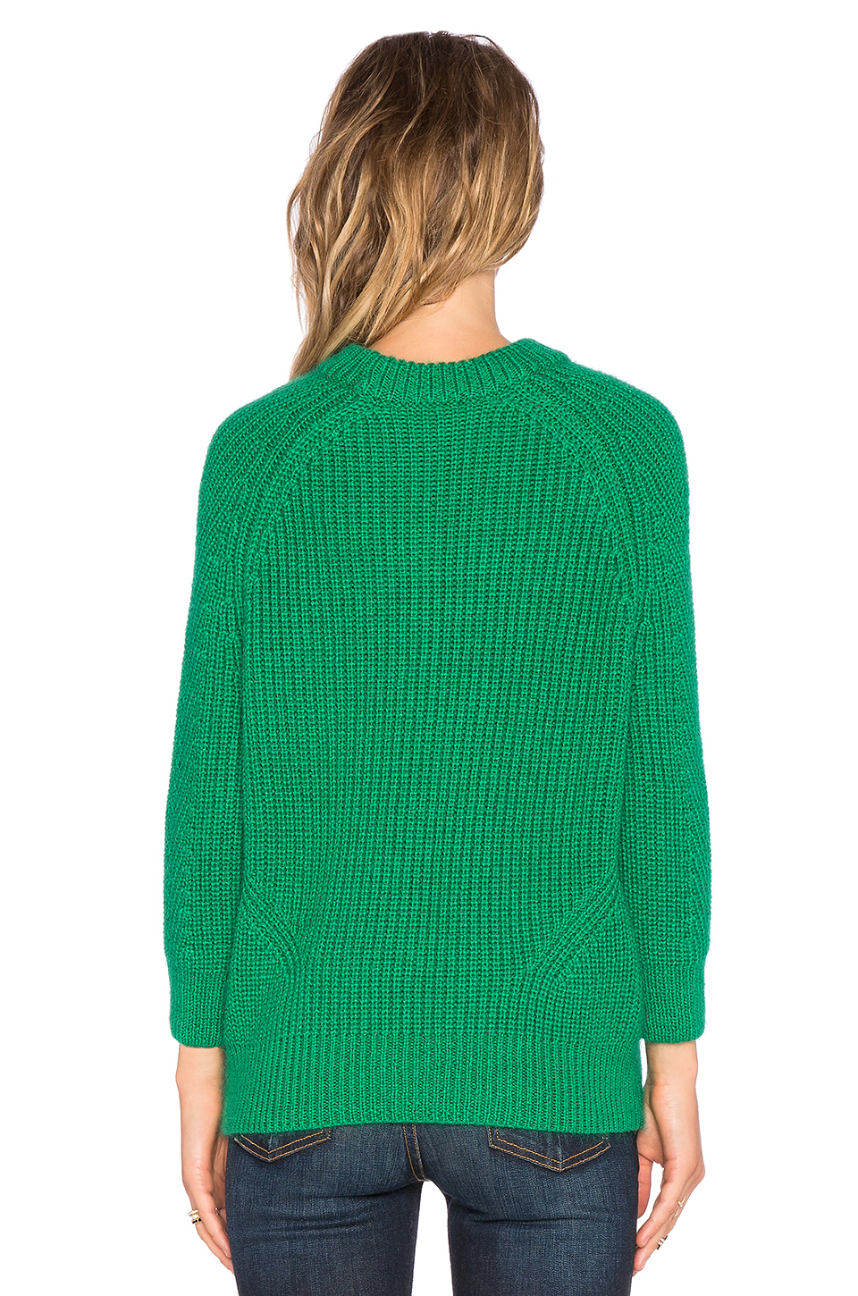 lyst demylee chelsea sweater in green lyst demylee chelsea sweater in green
