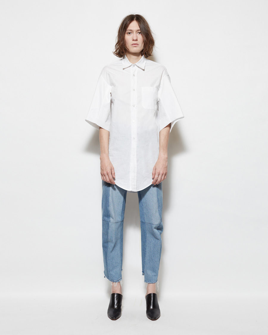 womens white button up short sleeve shirt