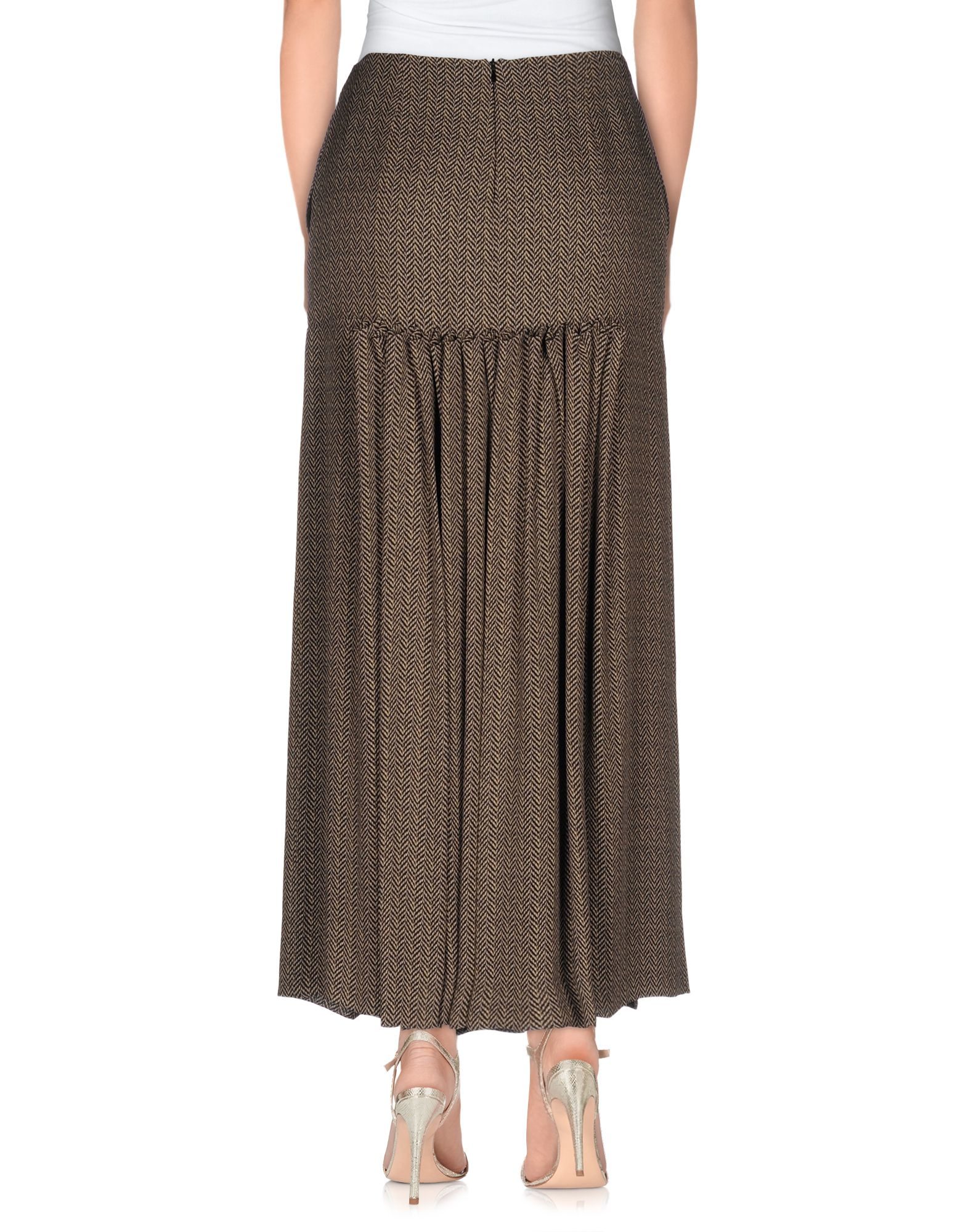 Maison margiela Long Skirt in Khaki | Lyst
