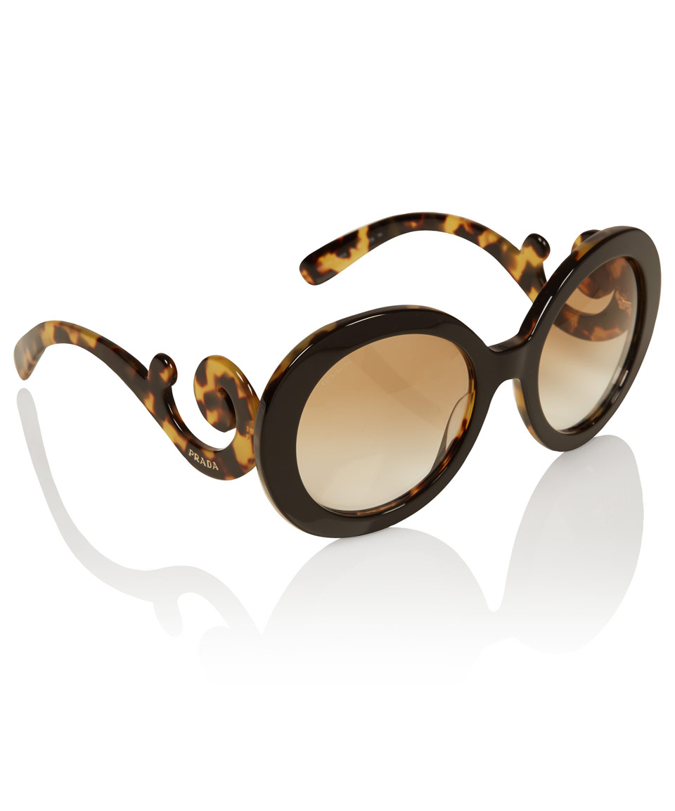 Prada baroque sunglasses tortoiseshell best sale