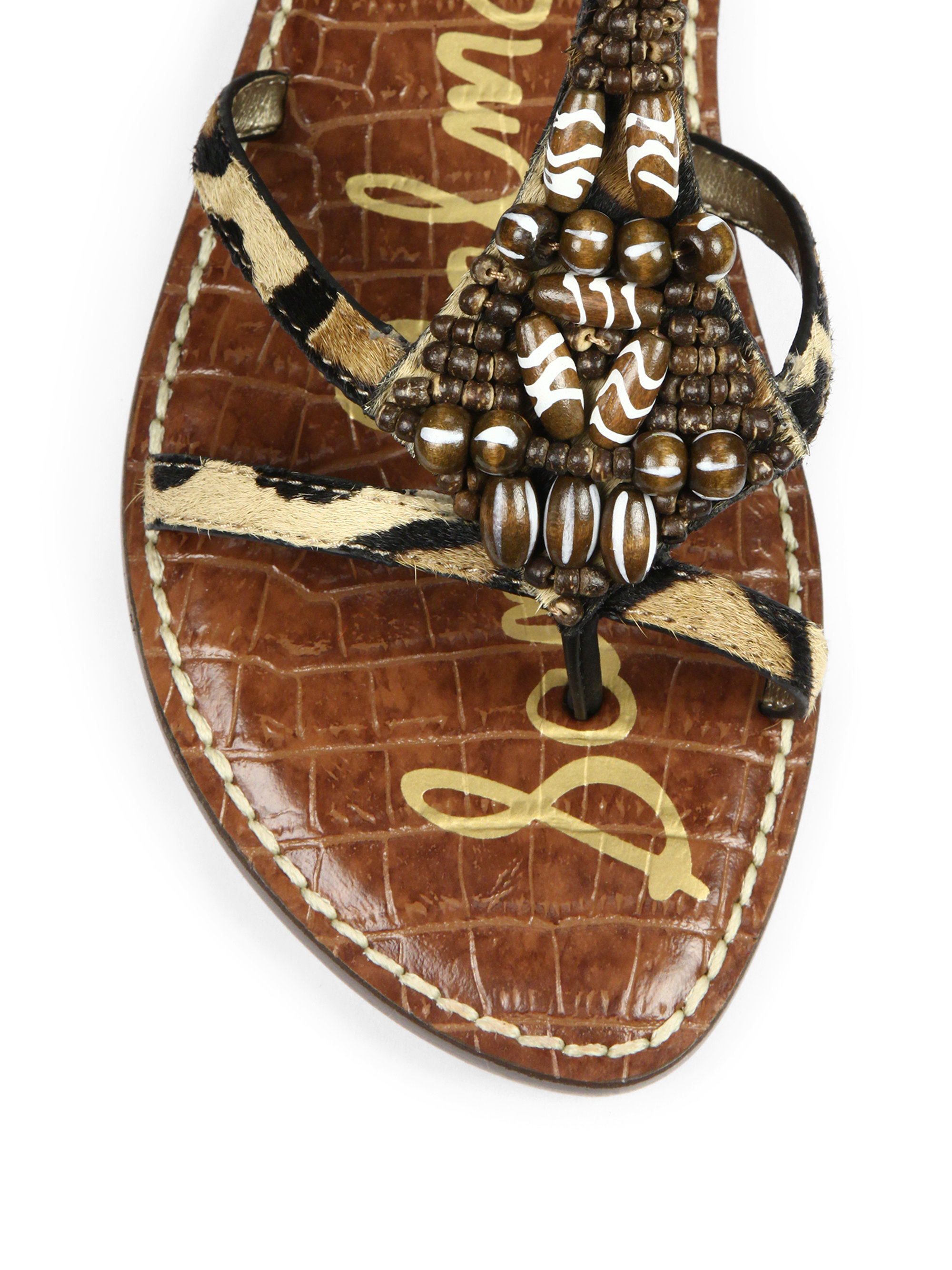 sam edelman sandals animal print