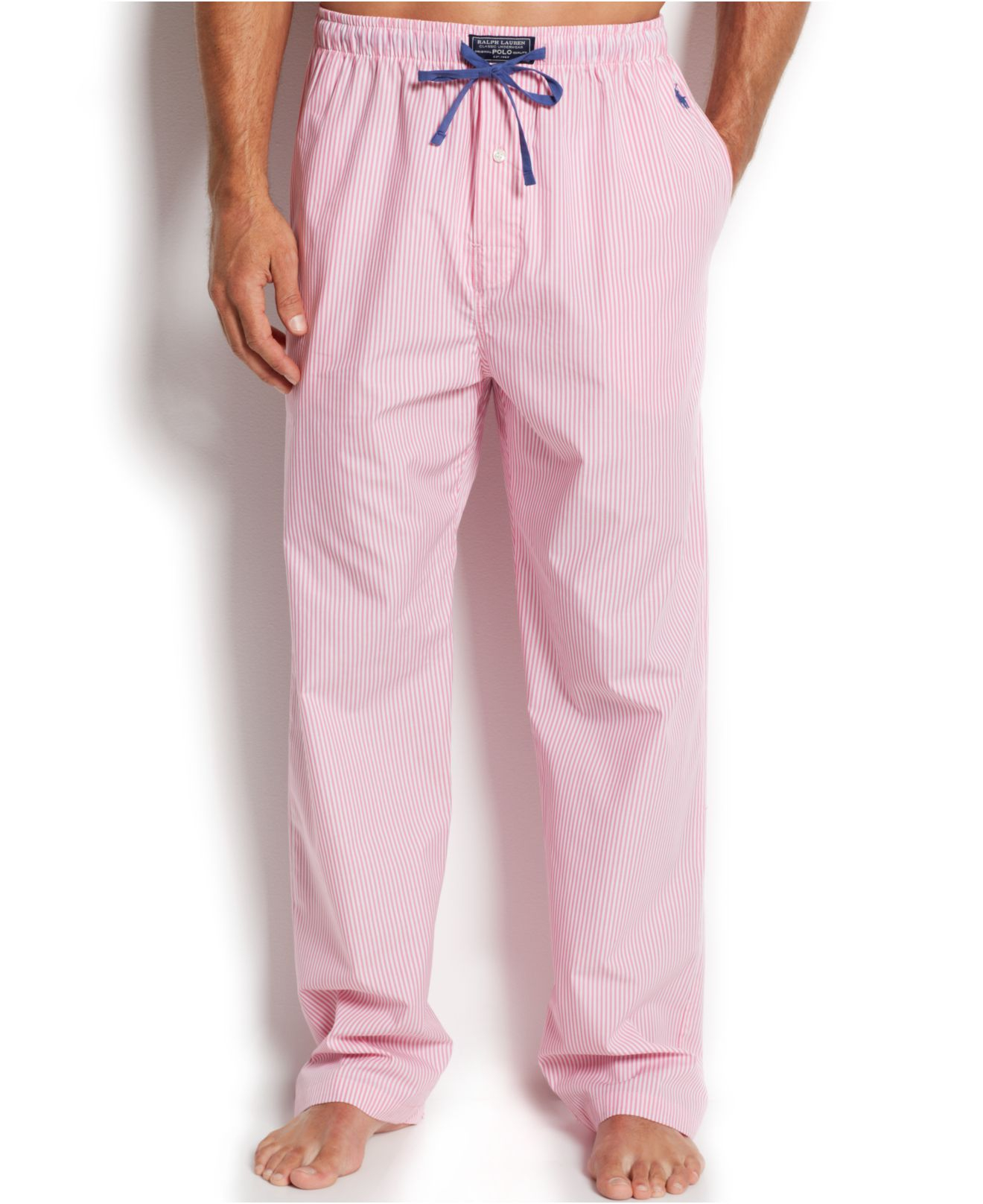 Polo Ralph Lauren Striped Pajama Pants in Pink for Men - Lyst