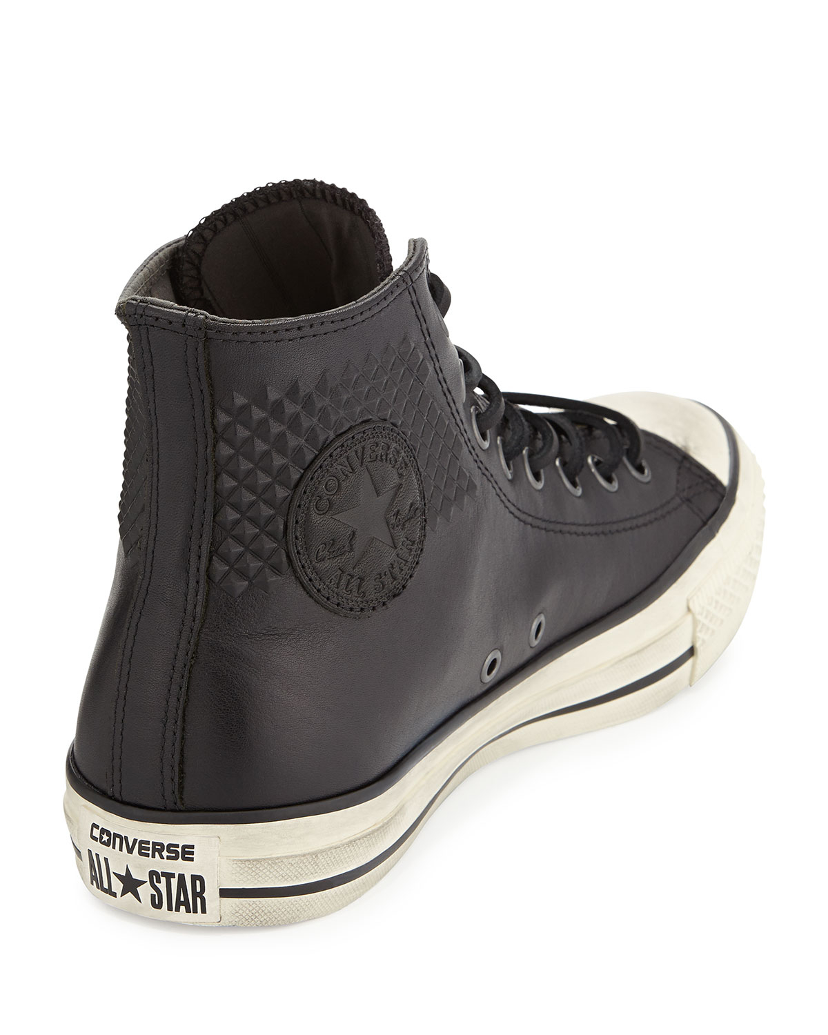 Converse John Varvatos Studded Leather High Top Sneaker In Black Lyst