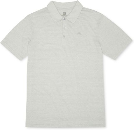 Quiksilver Nails Heather Polo Shirt in Gray for Men (Grey) | Lyst