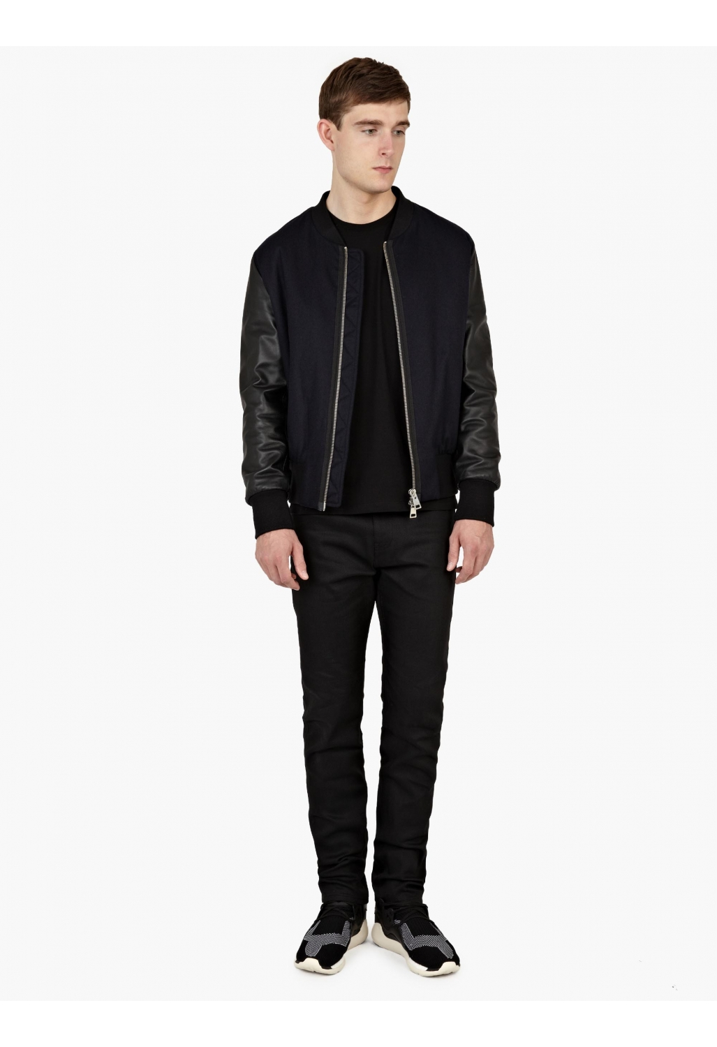 Wool Er Jacket Leather Sleeves Modern Fashion Photo Blog Wool Er Jacket Leather Sleeves