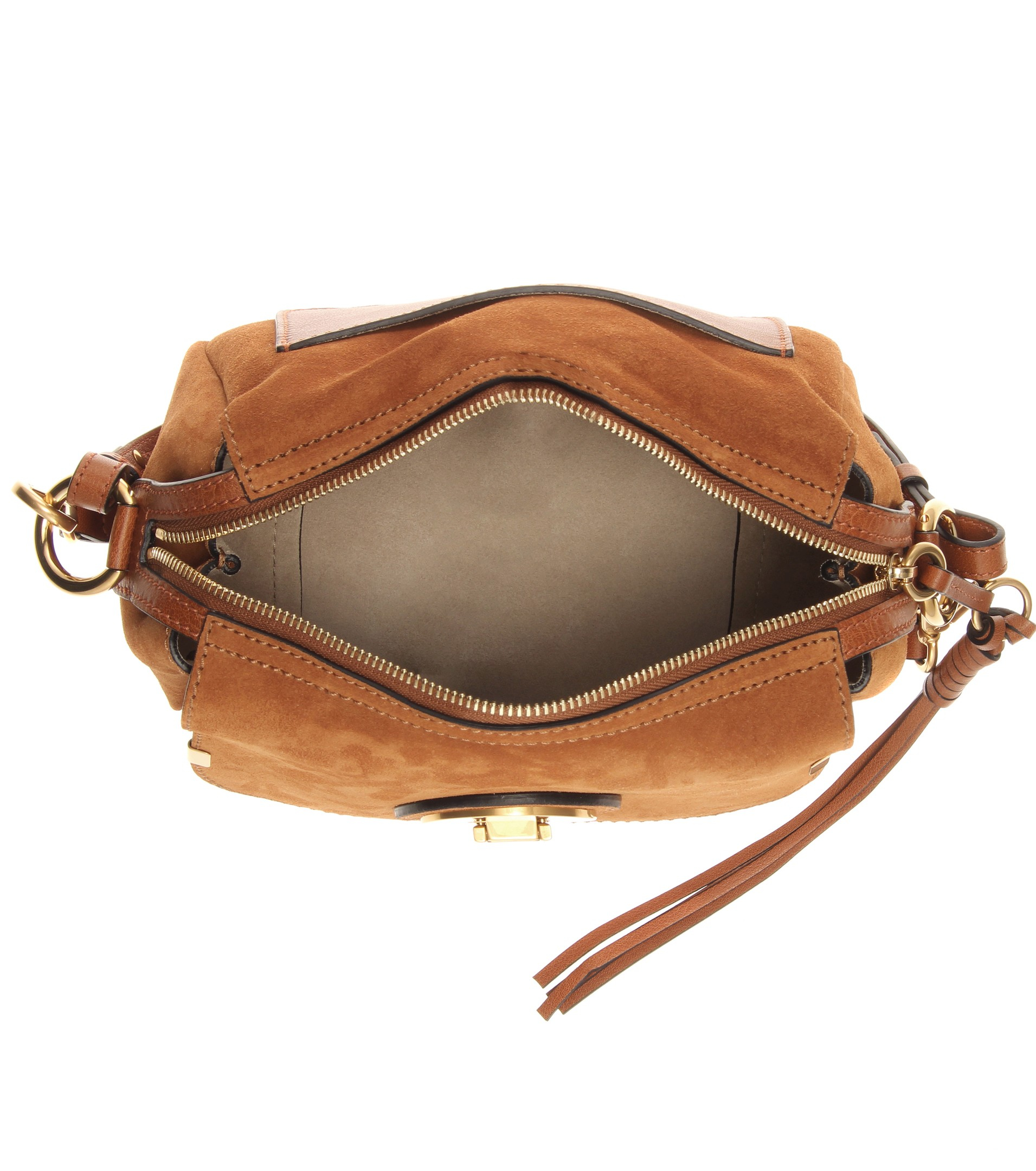 Lyst - Chloé Indy Camera Bag Suede Shoulder Bag in Brown