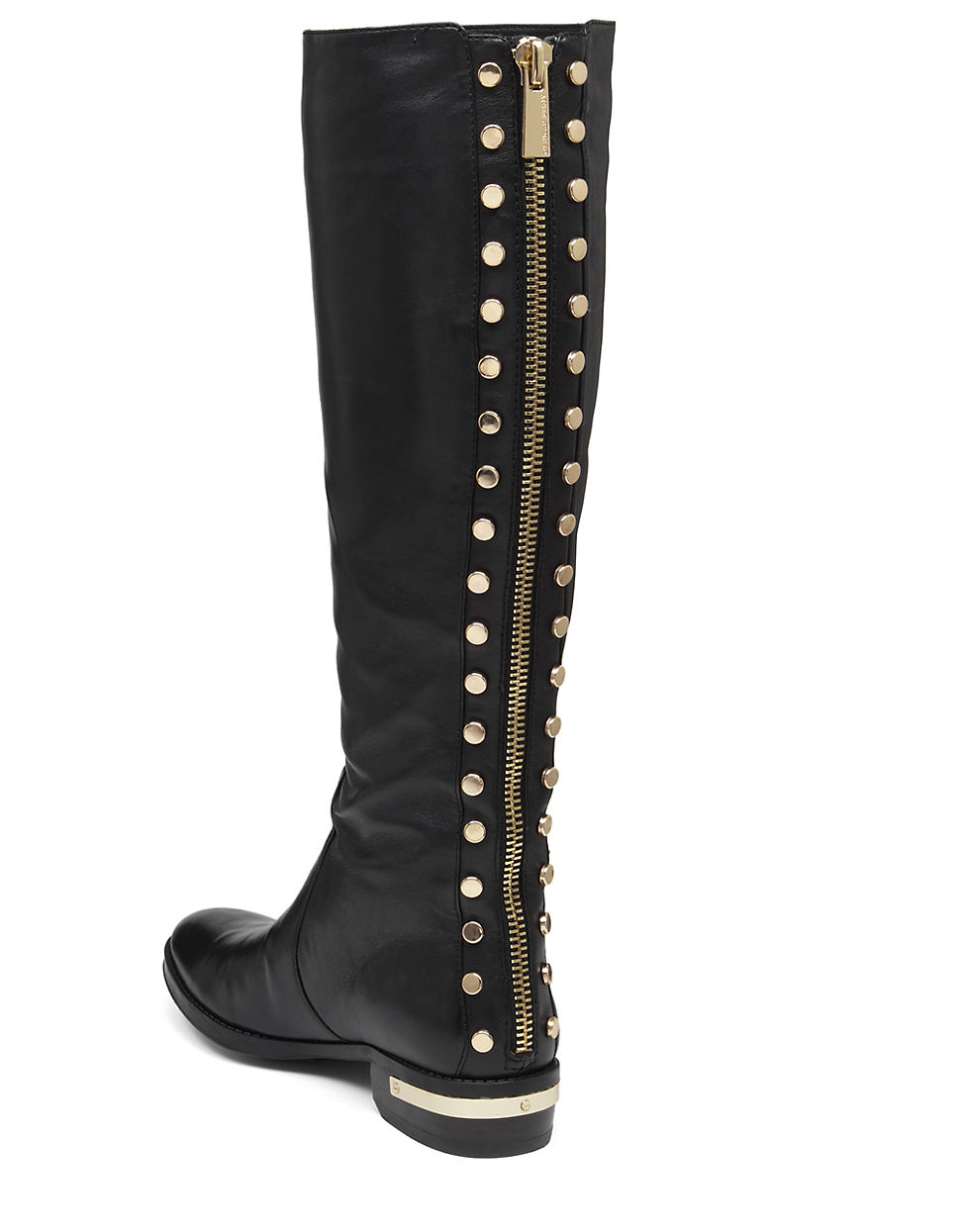 Lyst - Vince Camuto Parshell Leather Knee High Boots in Black