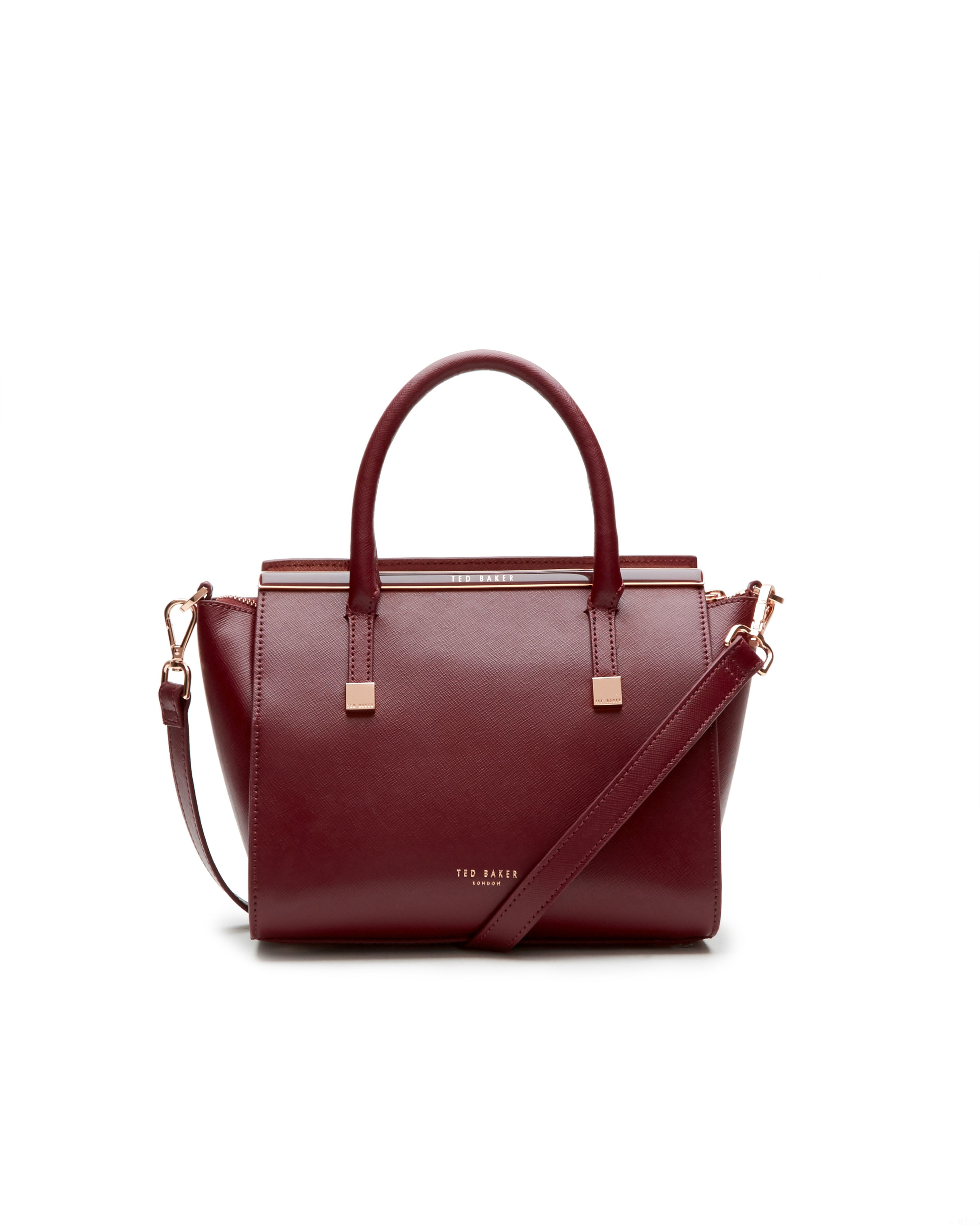 Ted baker Tabatha Crosshatch Leather Tote Bag in Purple Lyst