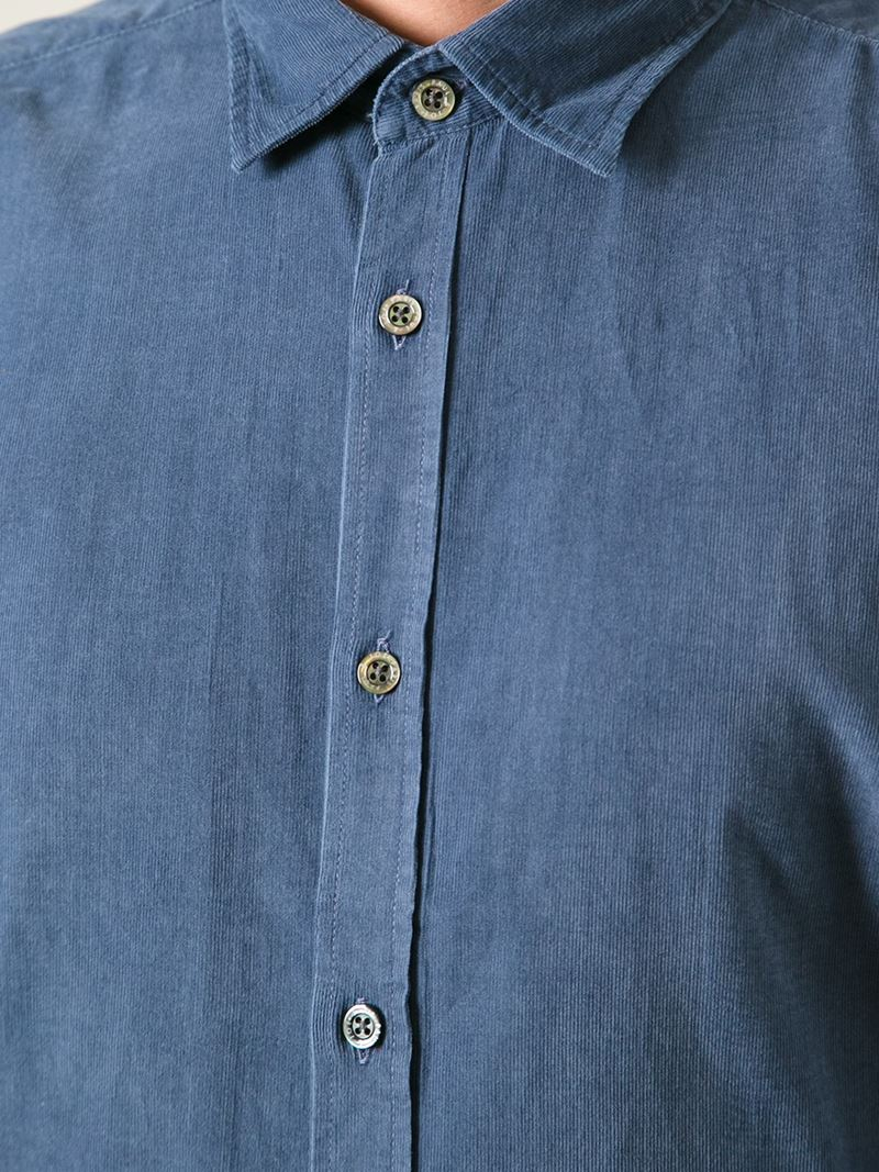 Lyst - Paul & Joe Collared Shirt in Blue for Men