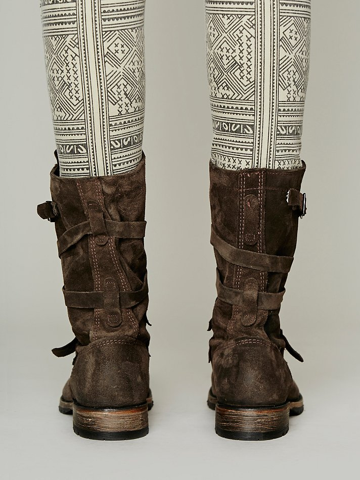 Lyst Vintage Shoe Company Rayna Wrap Boot in Gray