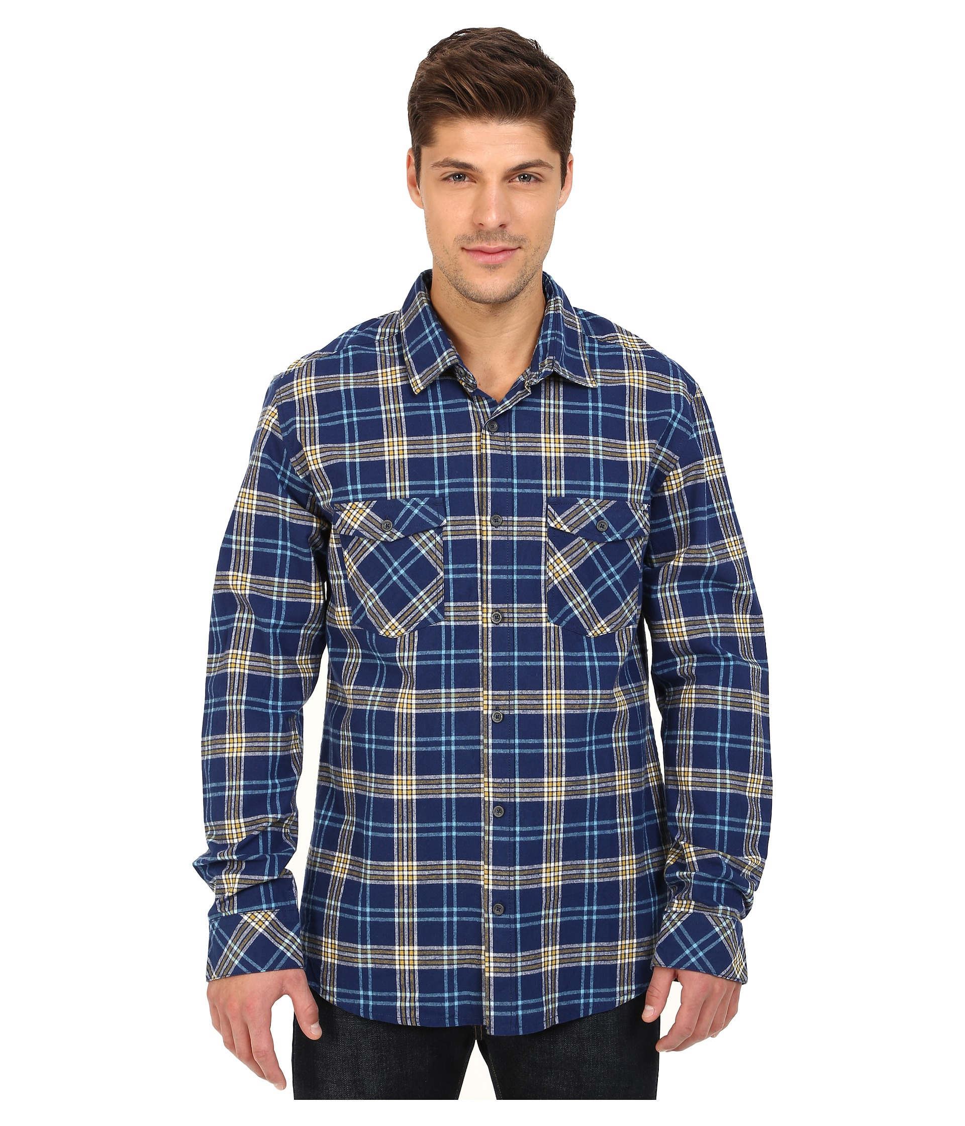 Lyst - Quiksilver Everyday Flannel Long Sleeve in Blue for Men