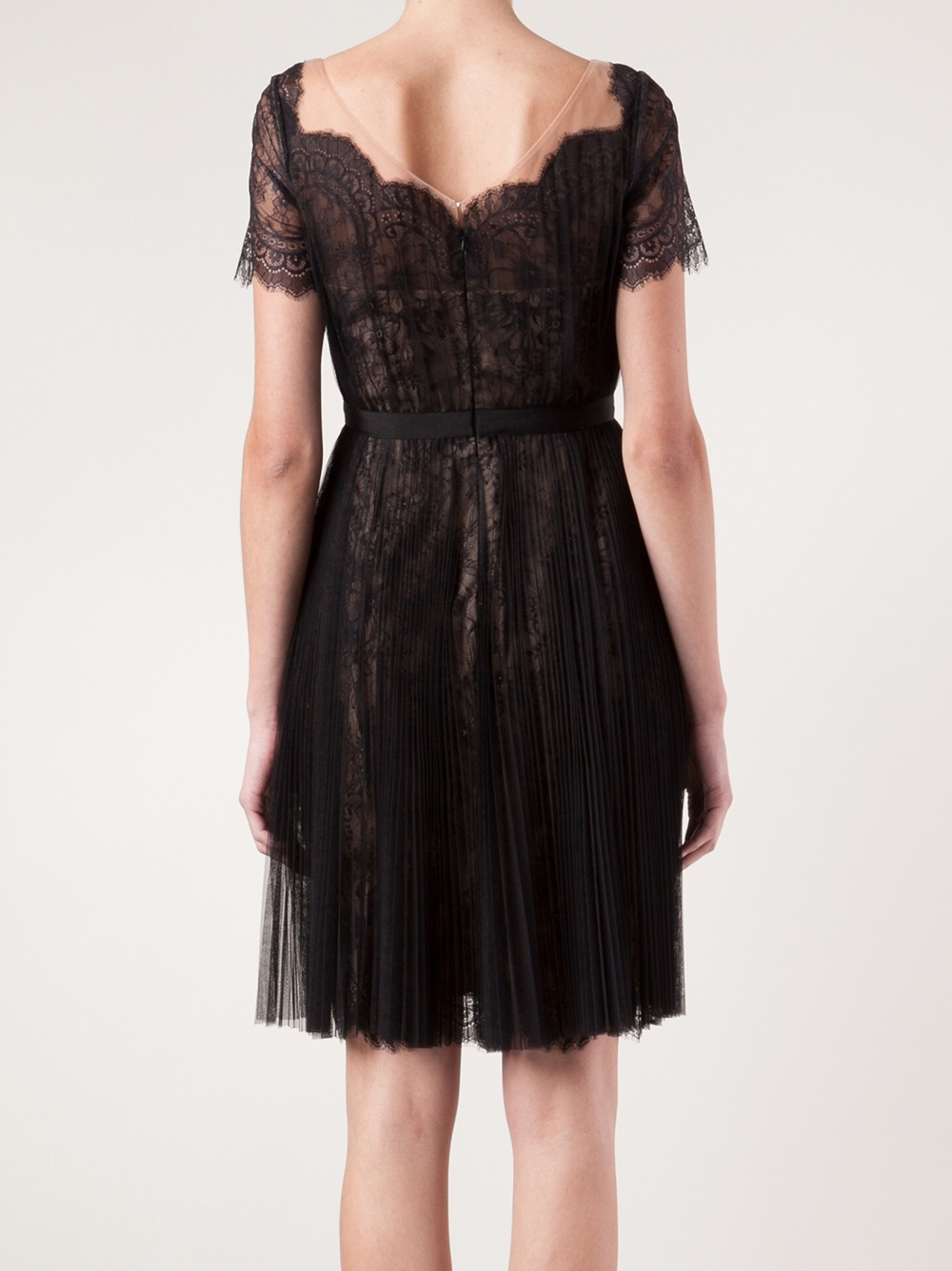 black marchesa dress