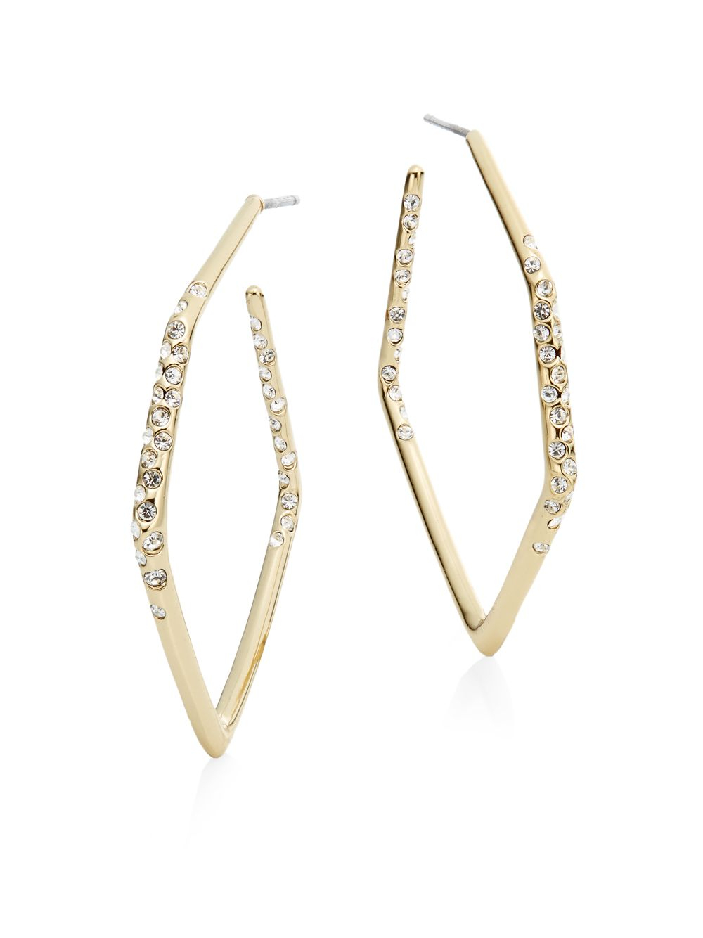 Lyst Alexis Bittar Miss Havisham Geometric Pavã Crystal Hoop Gallery