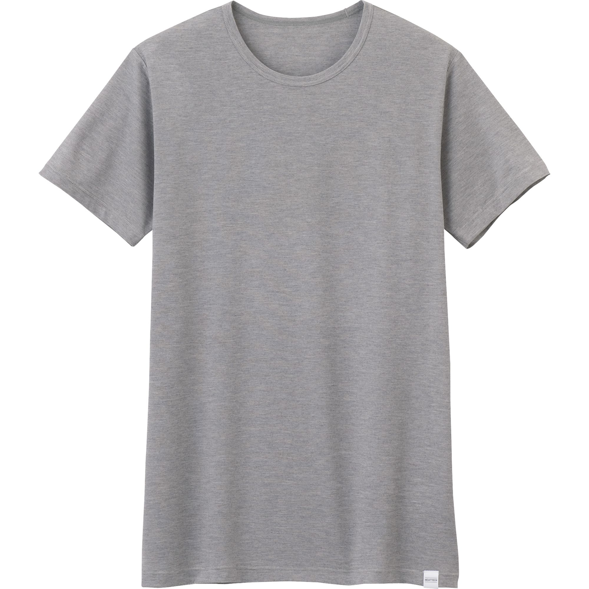 Uniqlo Heattech Crewneck Short Sleevelv T Shirt in Gray for Men | Lyst