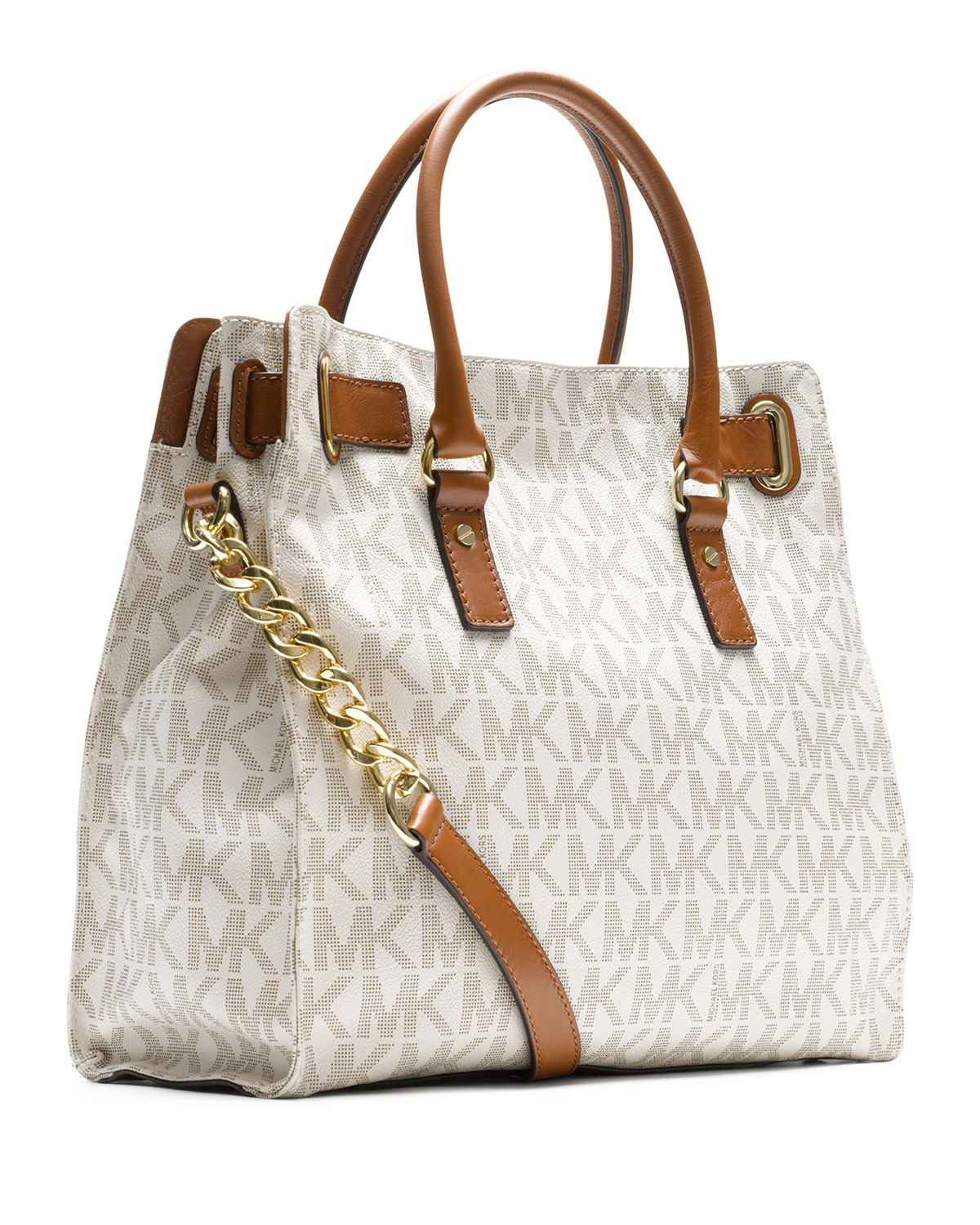 Lyst - Michael Michael Kors Hamilton Large Tote in Brown