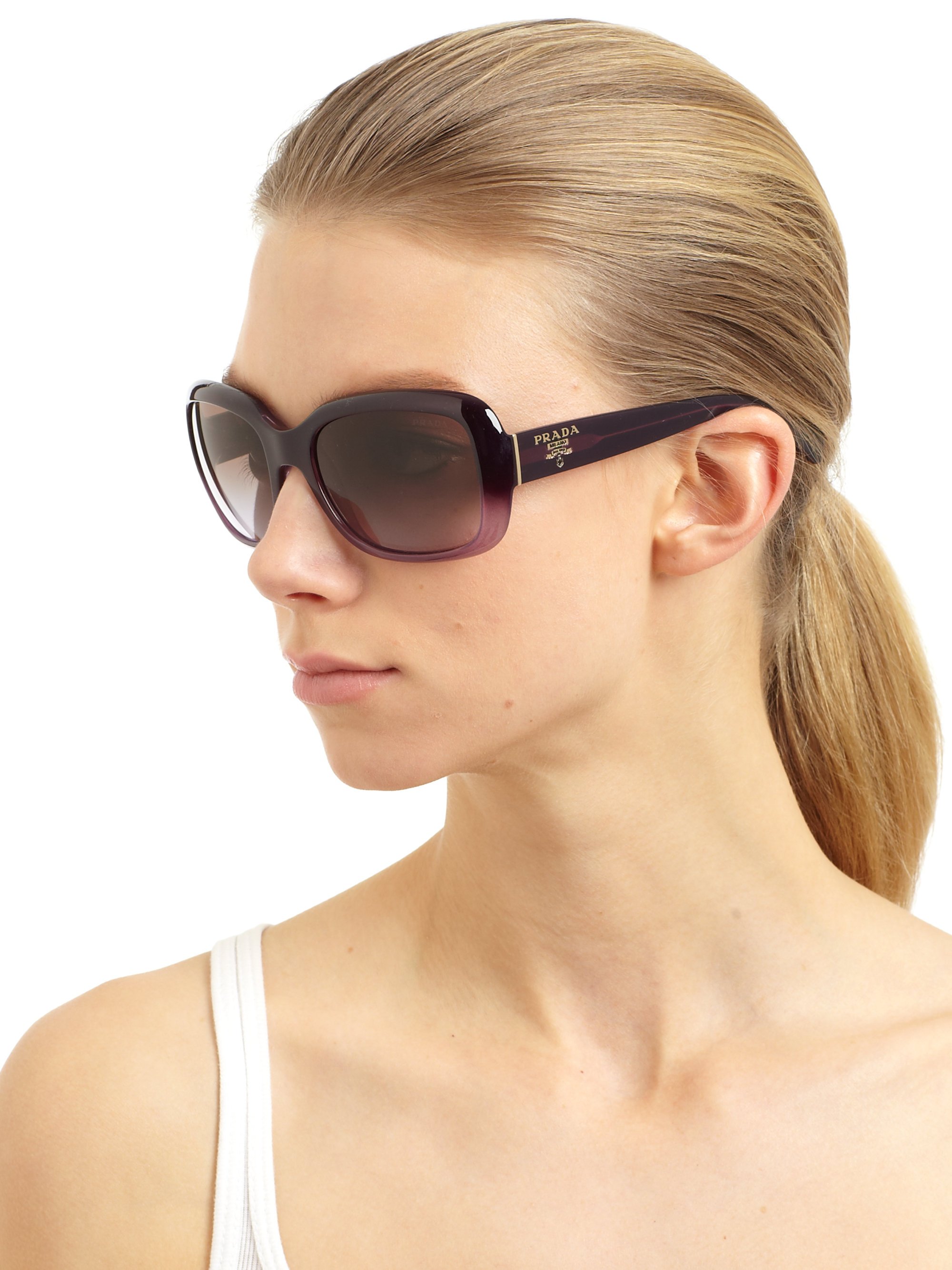 prada oversized square sunglasses