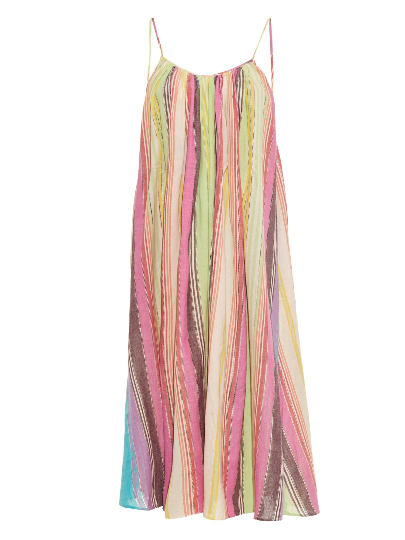 Lyst - Mara Hoffman Rainbow Stripe Cotton Dress in Pink