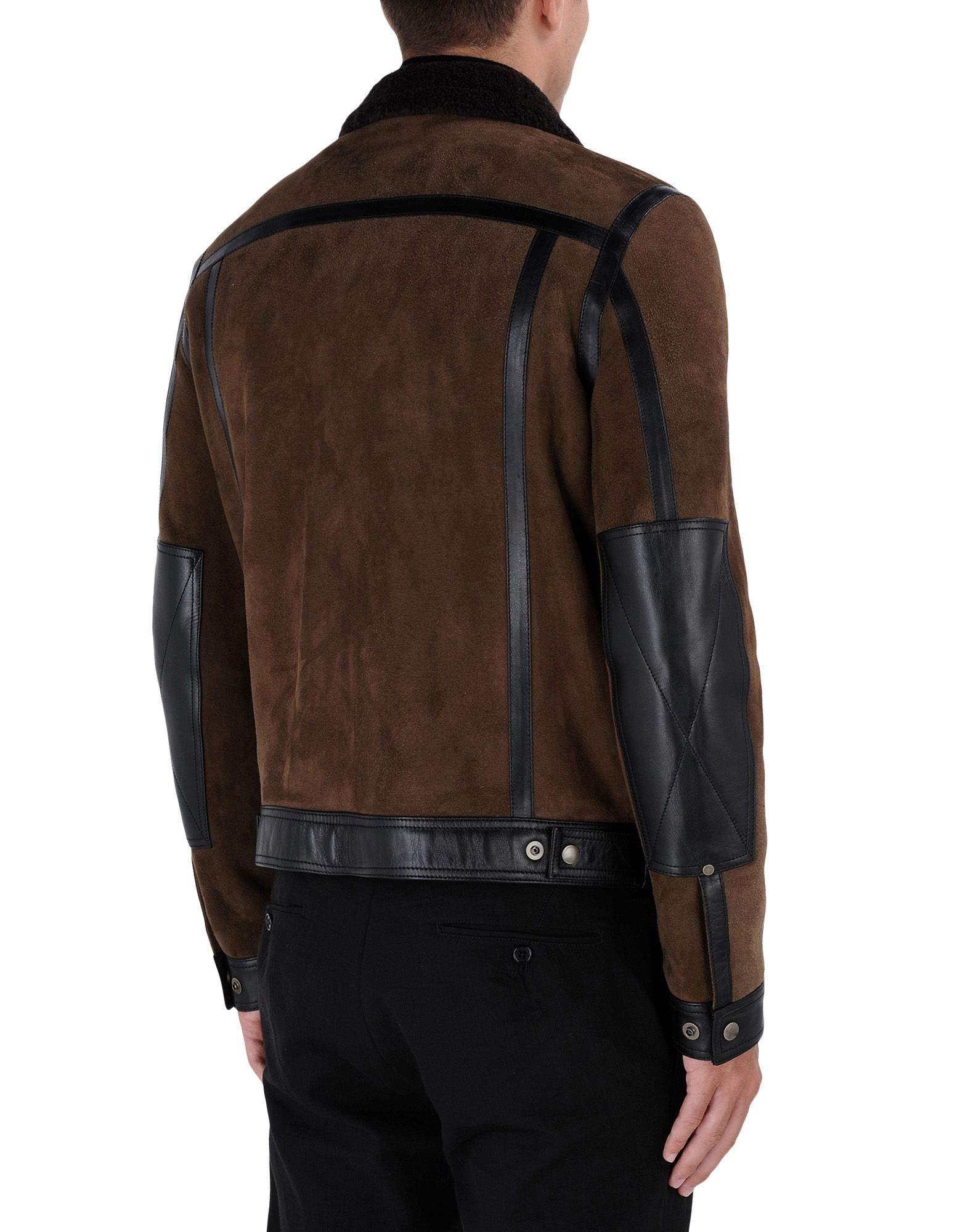 Cerruti 1881 Leather Outerwear in Khaki for Men Lyst Cerruti 1881 Leather Outerwear in Khaki for Men Lyst