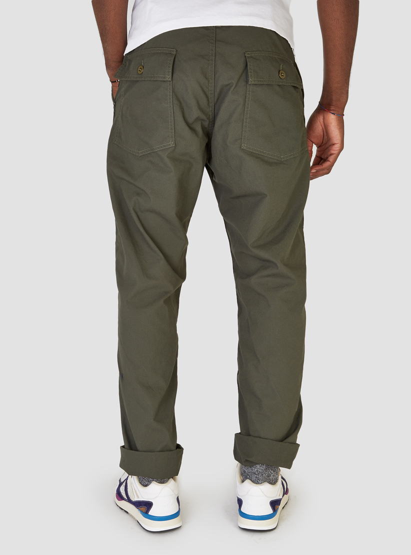 Lyst - Engineered Garments Fatigue Pant Olive Cotton Ripstop in Green ...