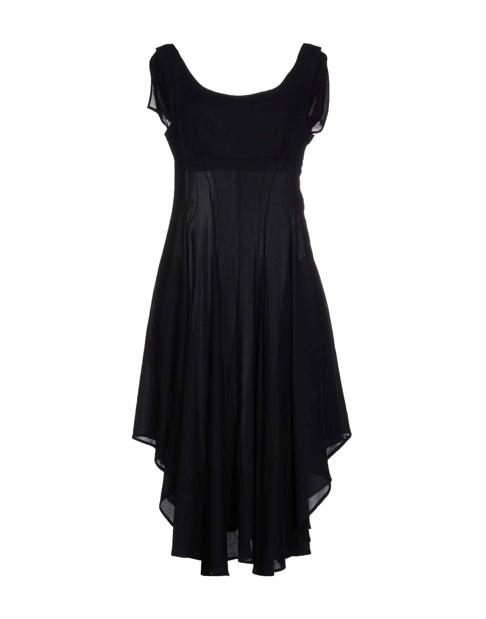 Lyst - Yohji Yamamoto 3/4 Length Dress in Black
