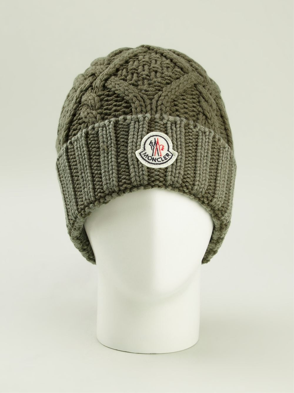 green moncler beanie