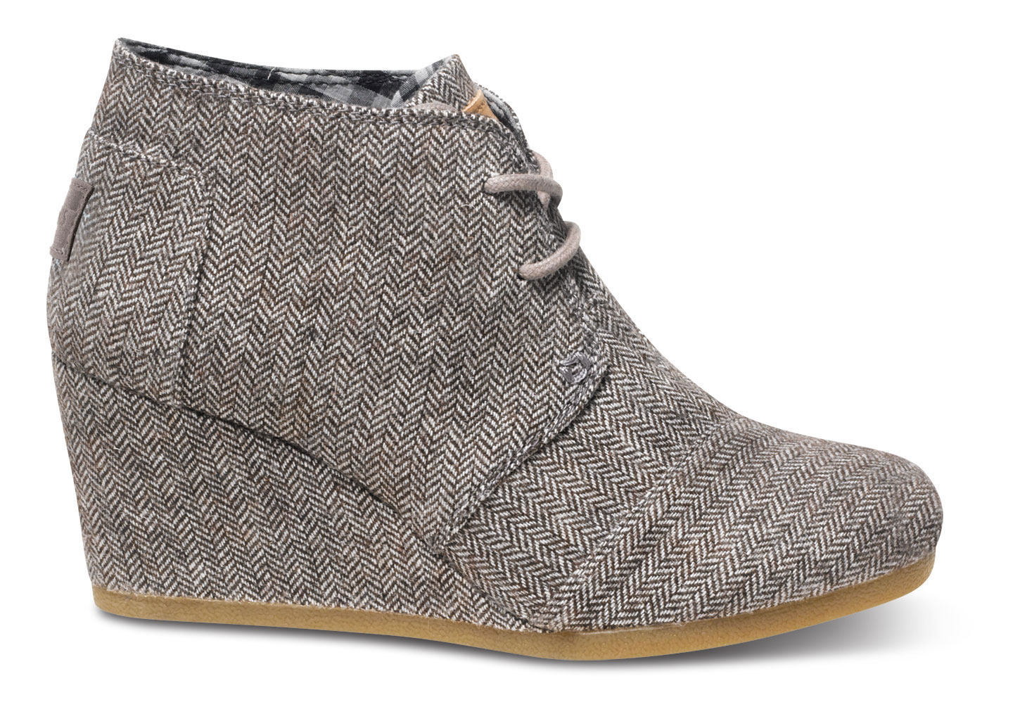 toms brown wedges