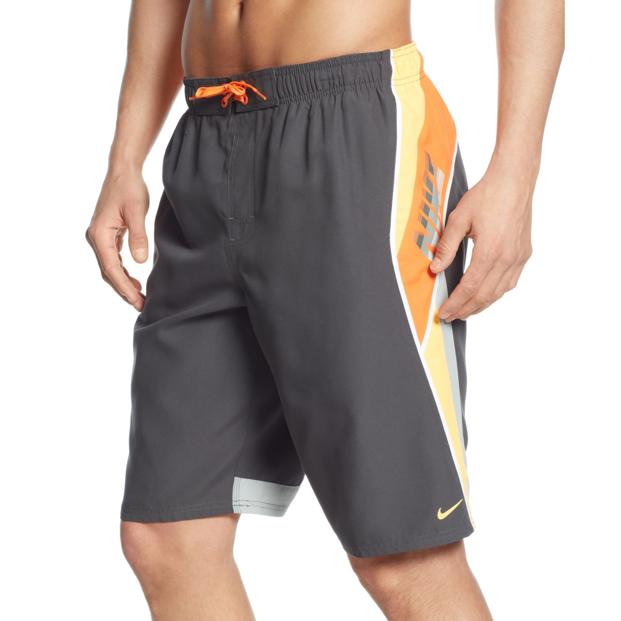 Nike Surge 11 Volley Swim Trunks in Black for Men | Lyst