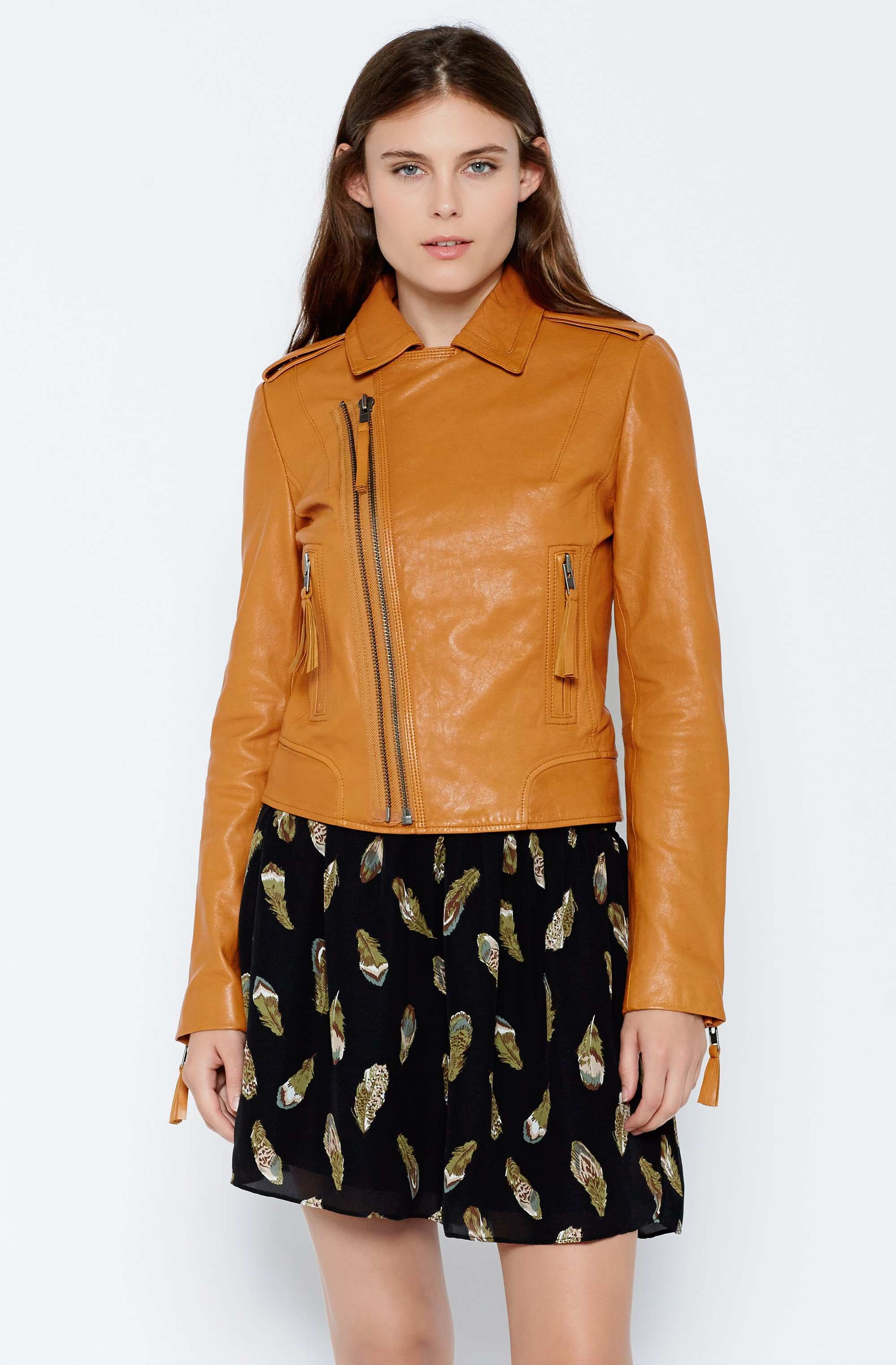 Lyst Joie Ailey Leather Jacket In Natural Gallery