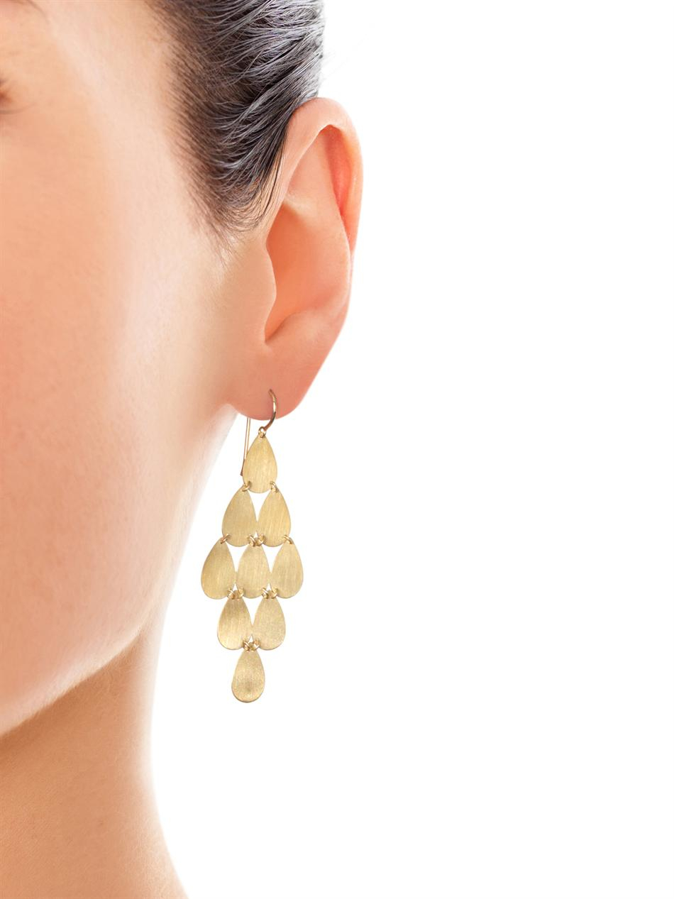 Irene neuwirth YellowGold Chandelier Earrings in Metallic Lyst