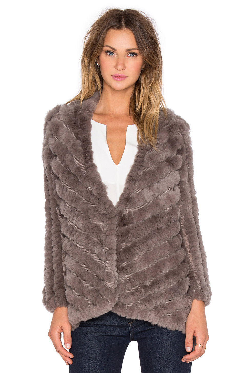 Lyst - Heartloom Tilda Rabbit Fur Jacket in Natural