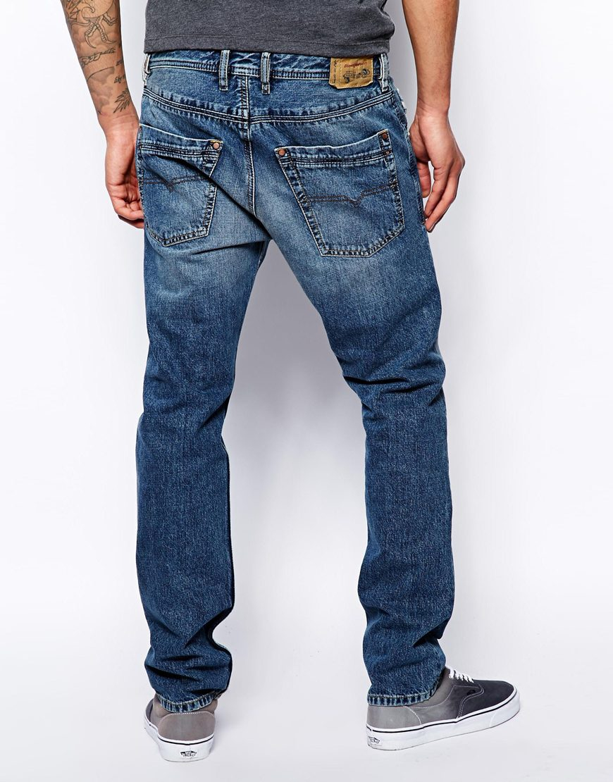 Lyst - Diesel Jeans Krayver 830x Tapered Fit Mid Wash in Blue for Men