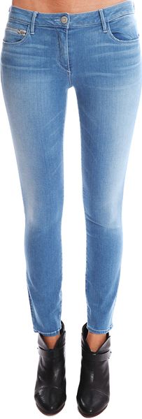 3x1 Regular Crop Skinny With Zip in Blue (ocean) | Lyst