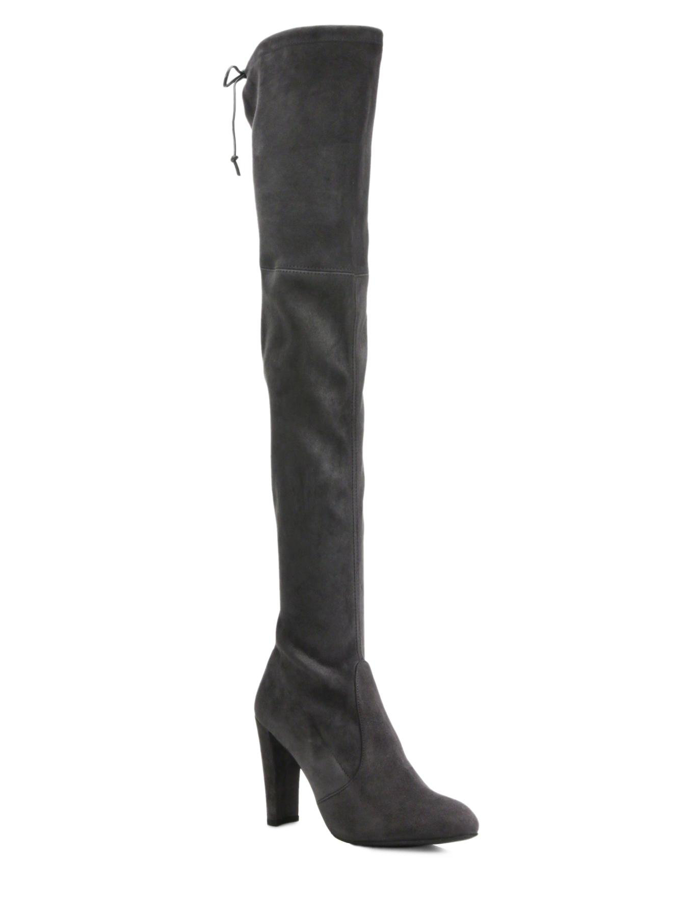 stuart weitzman gray highland boots
